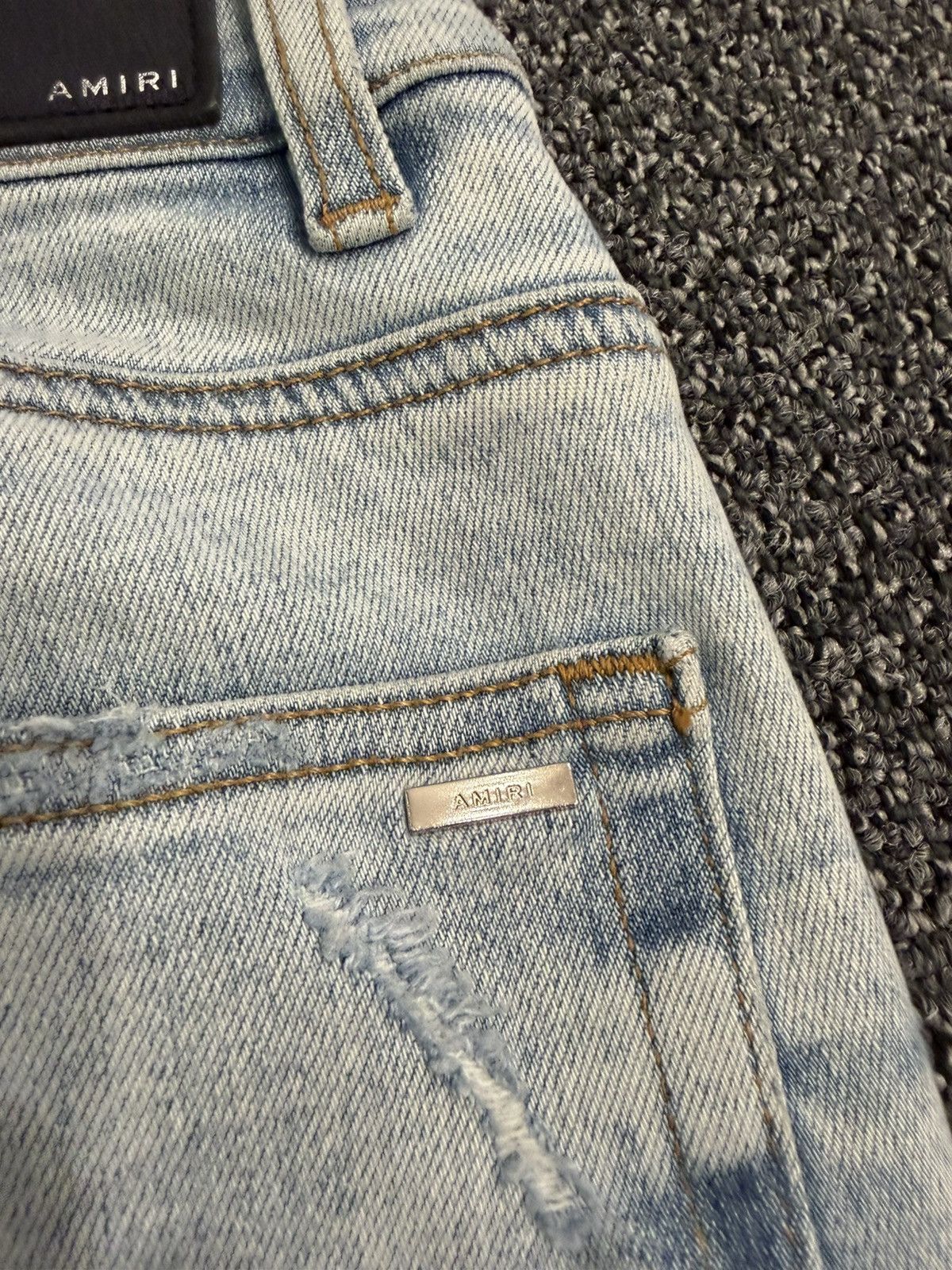 Amiri Amiri Distressed Tie-Dye Jeans Size US 31 - 10 Thumbnail