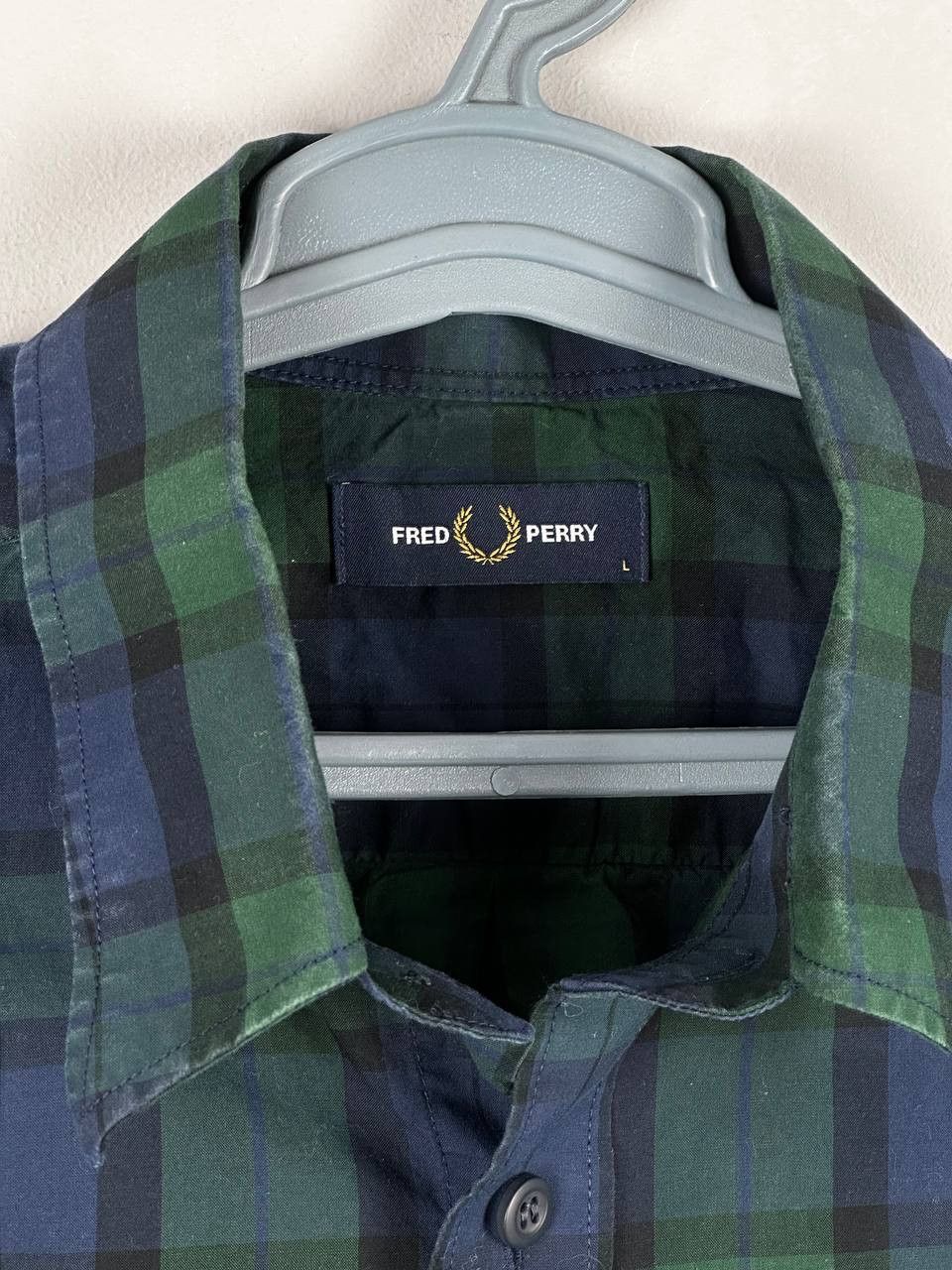 Fred Perry Fred Perry Plaid Check Green Shirt Long Sleeve Size US M / EU 48-50 / 2 - 5 Thumbnail