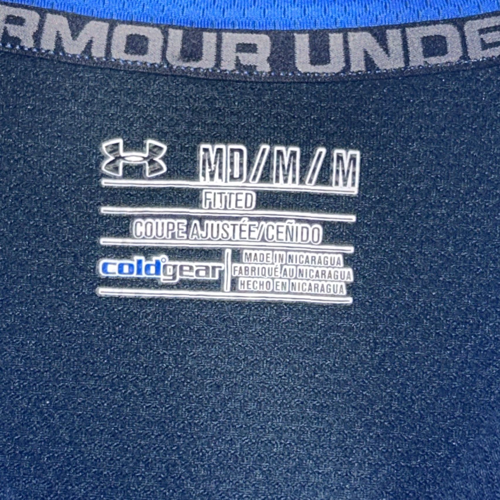 Under Armour Under Armour Sweatshirt Mens M Blue 1/4 Zip Pullover Mock Neck ColdGear Outdoor Running Size US M / EU 48-50 / 2 - 3 Thumbnail