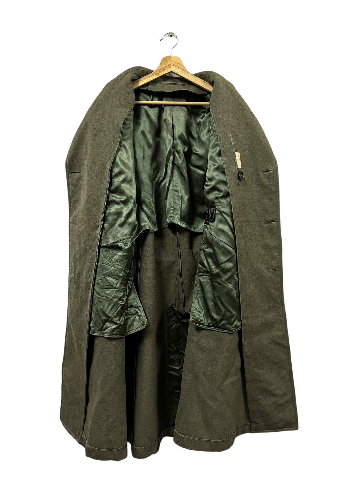 Vintage Vtg🔥60’s USMC Marine Cops Trench Overcoat Seige Green Jacket Size US M / EU 48-50 / 2 - 4 Thumbnail