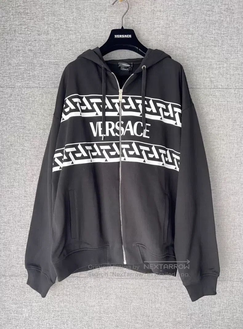 Versace Versace Zippered hooded sweatshirt with three-dimensional Size US XL / EU 56 / 4 - 1 Thumbnail