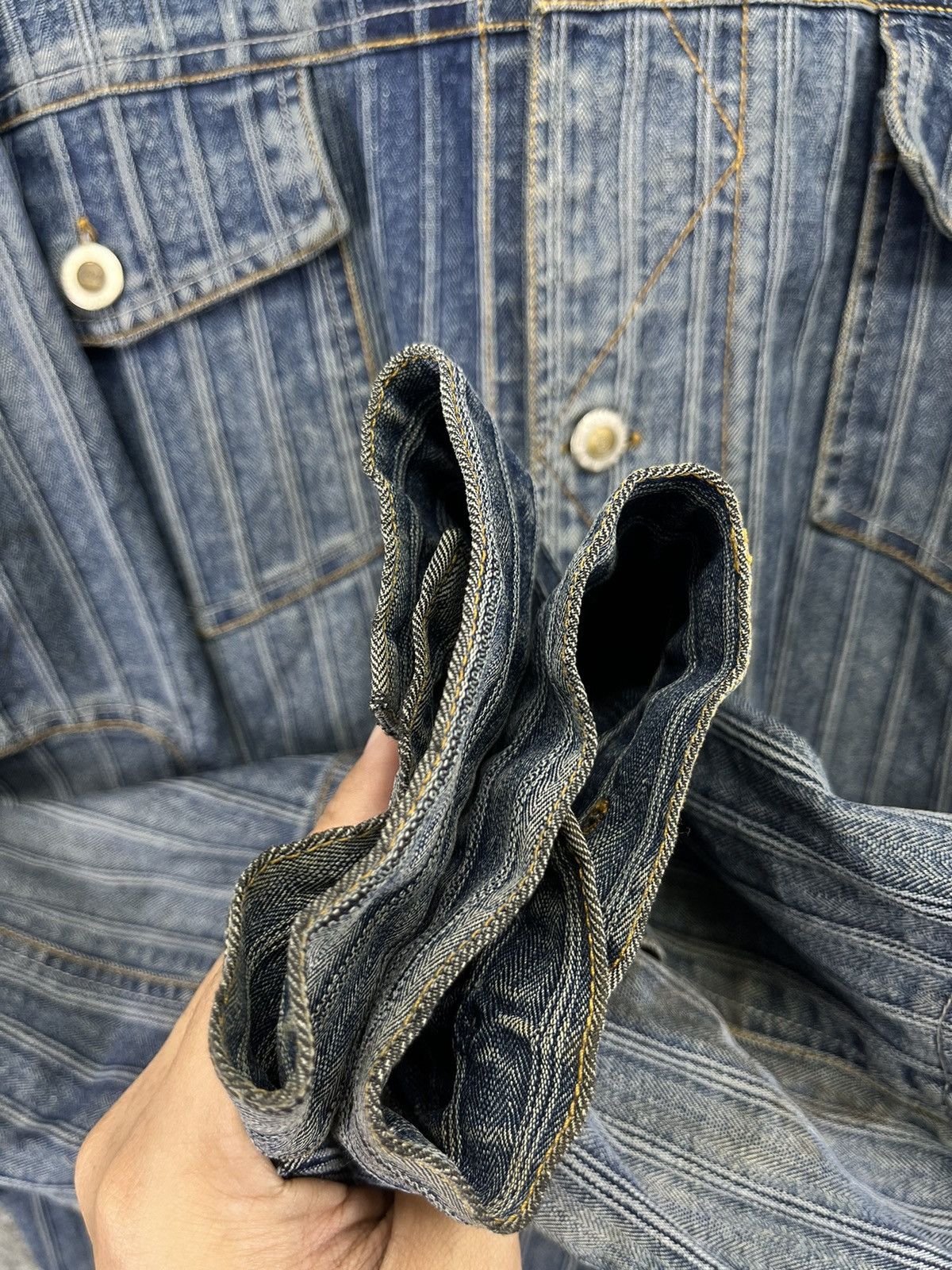 Japanese Brand Vintage Parto Sport Jeans Rare Design Denim Jacket Size US XL / EU 56 / 4 - 14 Thumbnail