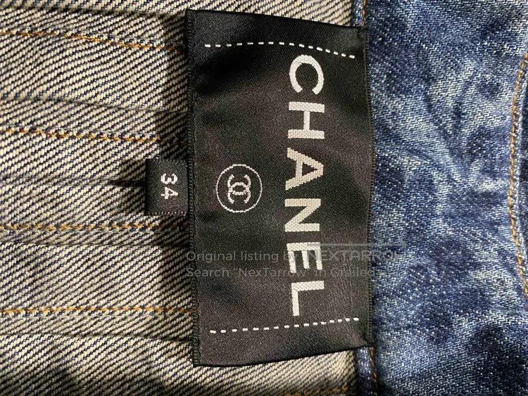 Chanel Chanel 16-year-old blue denim printed jacket Size XXS / US 00 / IT 34 - 7 Thumbnail