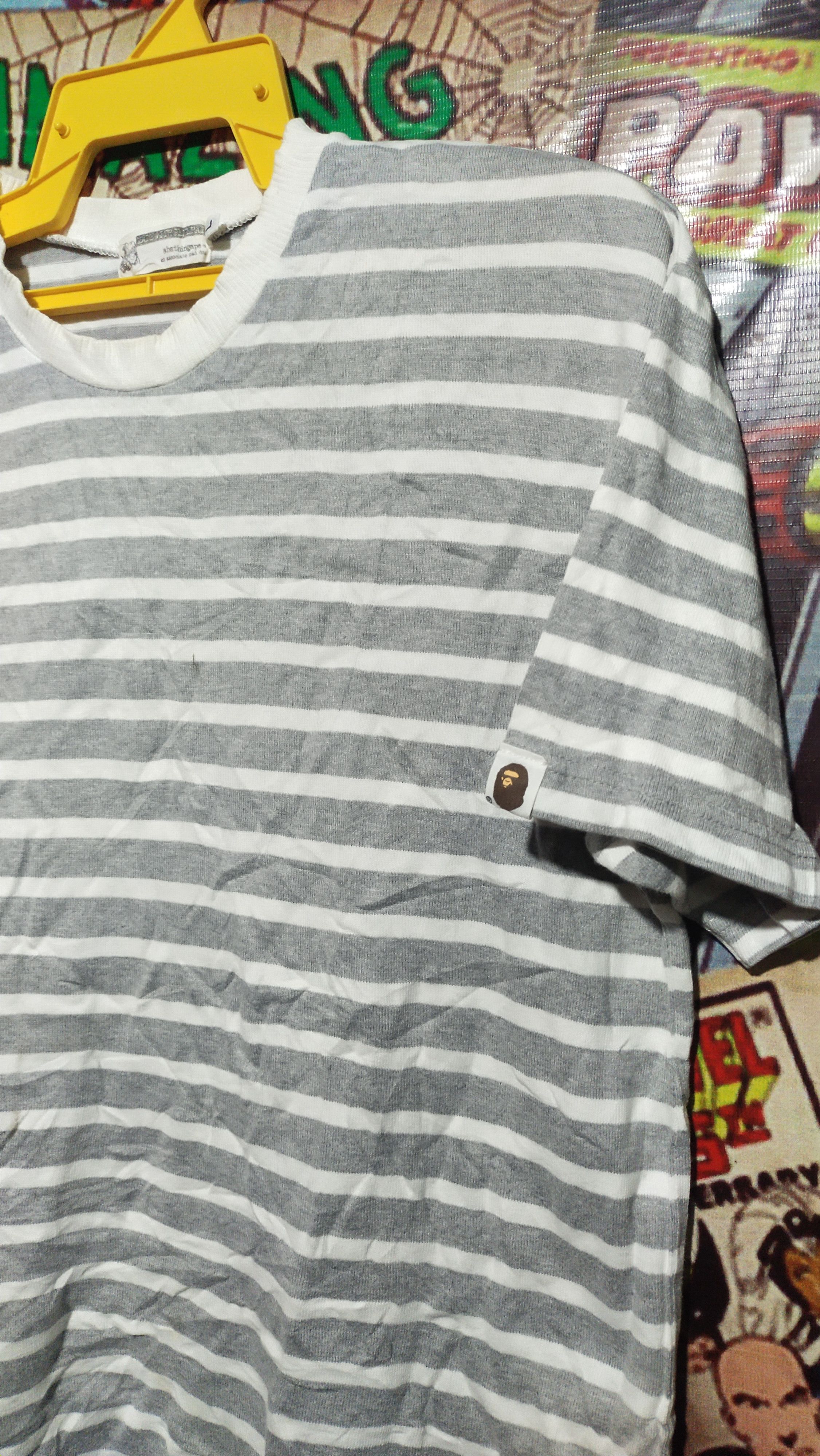 Bape × Vintage STRIPED TEE Size US L / EU 52-54 / 3 - 3 Thumbnail