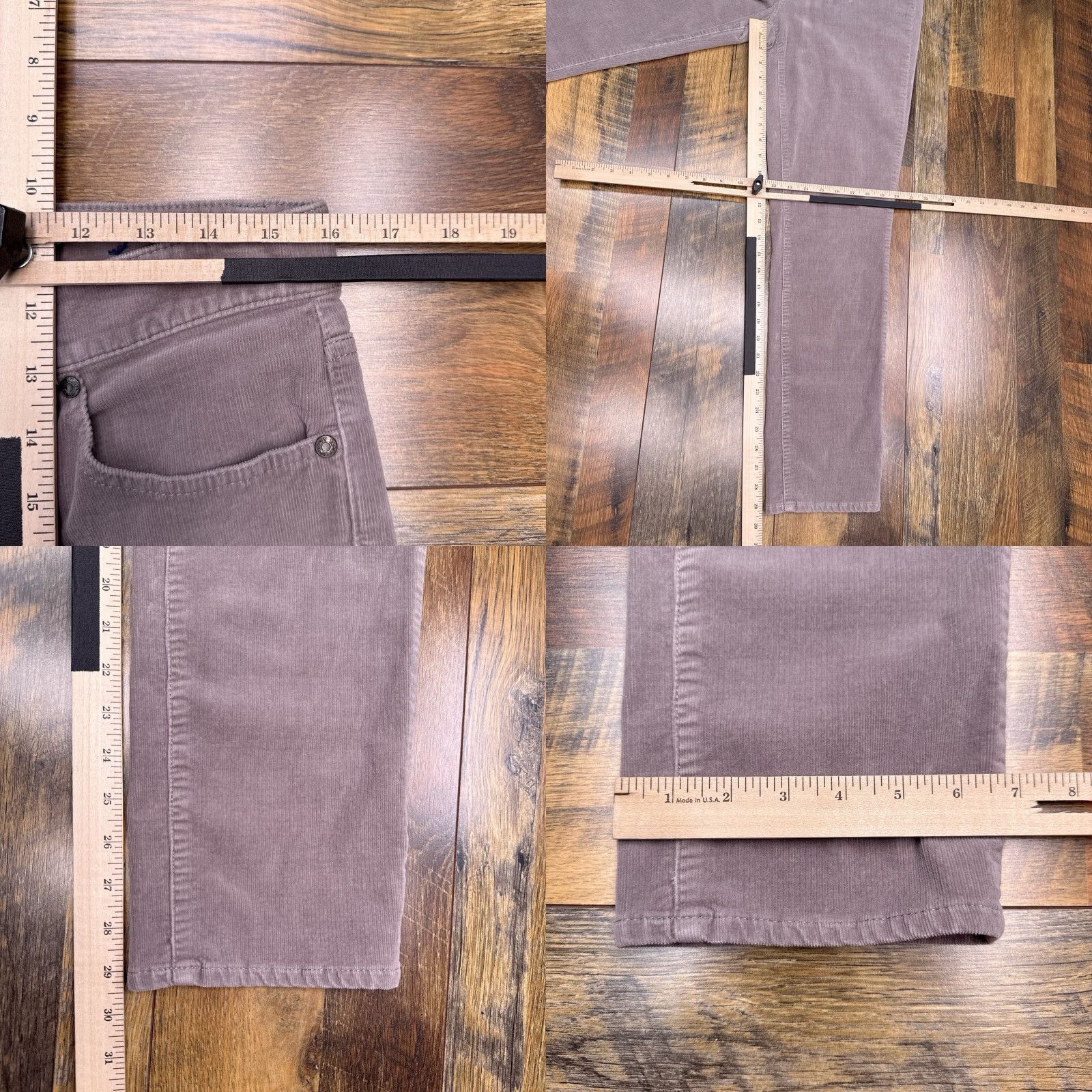 Talbots Talbots Pants Corduroy High Waist Straight Leg 10 Gray Stretch Regular Women's Vintage No N/A Size 32" / US 10 / IT 46 - 8 Thumbnail