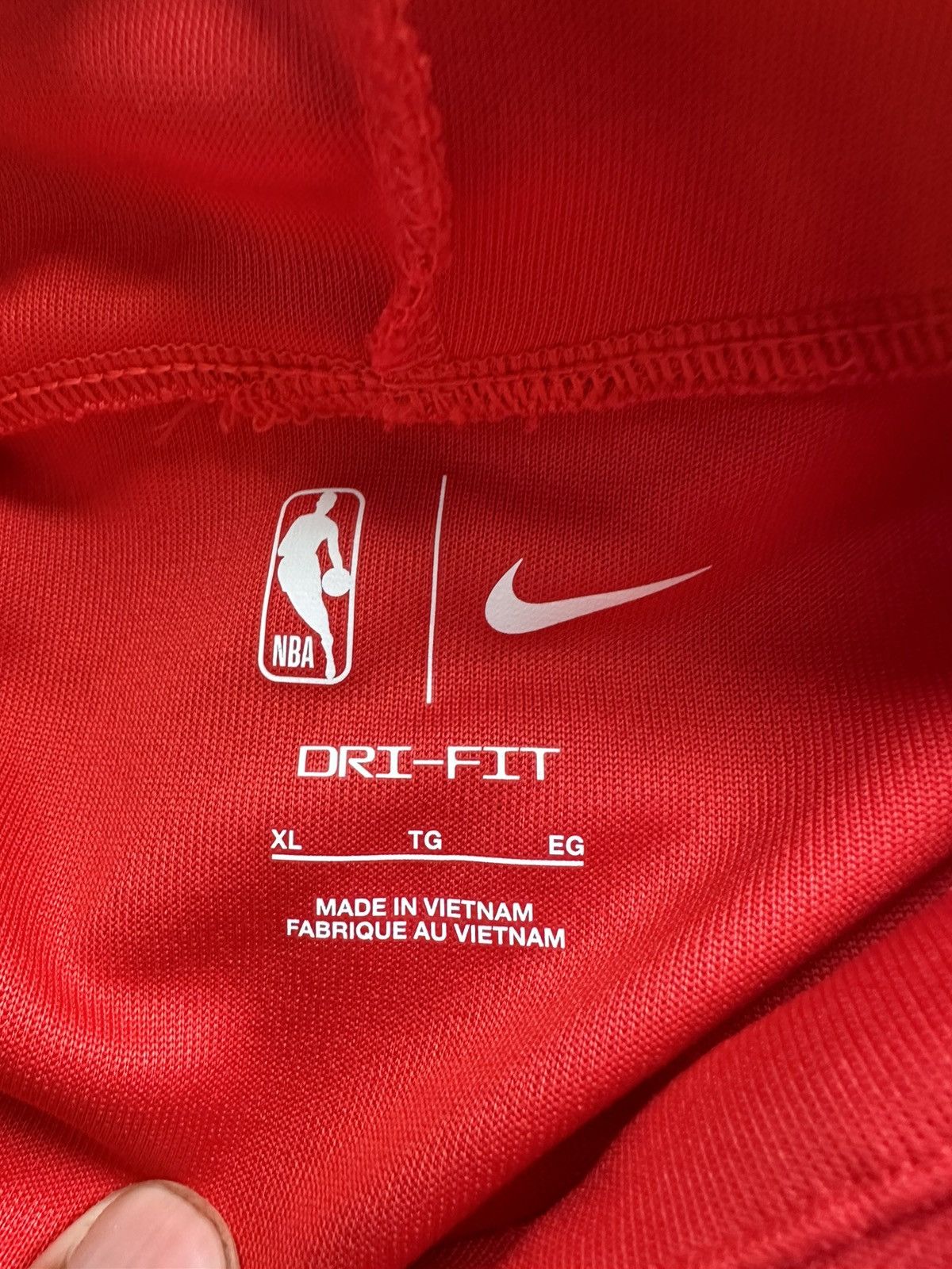 Nike Nike Atlanta Hawks Red Hooded Sweatshirt Size US XL / EU 56 / 4 - 4 Thumbnail