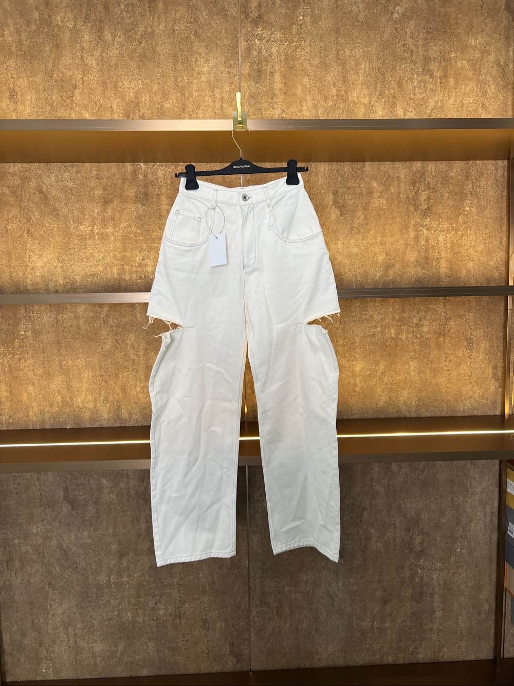 Maison Margiela Maison Margiela White Cut-Out Jeans Size 40 Size 27" / US 4 / IT 40 - 1 Thumbnail