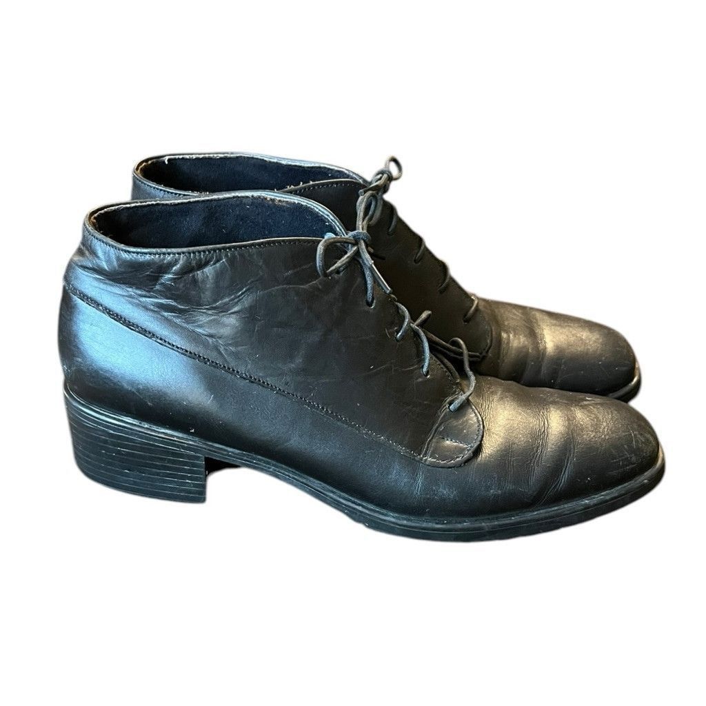 Vintage 70s/80s Munro American Made in USA Leather Booties Boots 8 Size US 8 / IT 38 - 9 Thumbnail