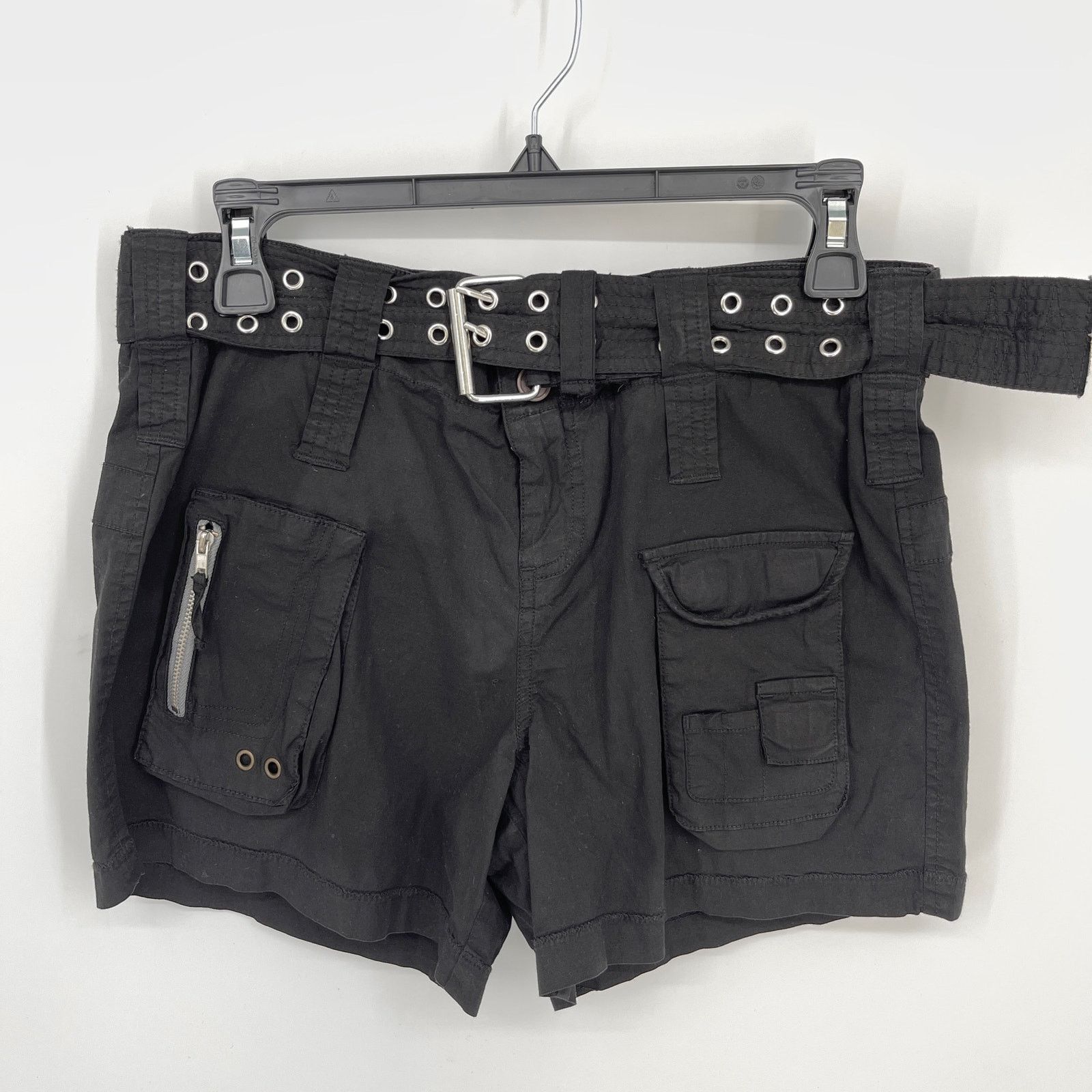 image of Pete & Greta By Johnny Was New Cargo Shorts Size 6 Black, Women's