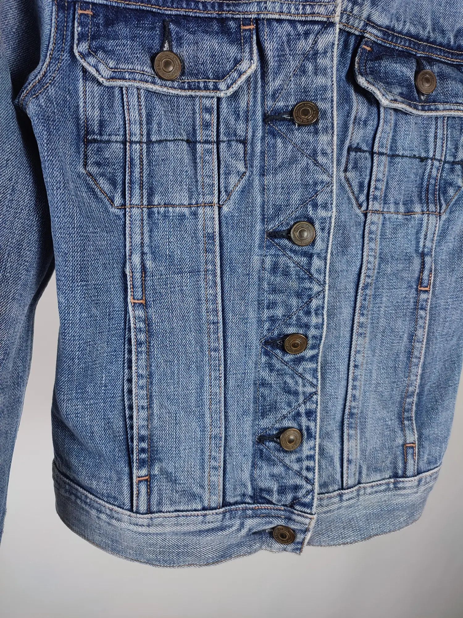 Allsaints × Japanese Brand Allsaints Lamara Distressed Denim Selvedge Slim Jacket Size M / US 6-8 / IT 42-44 - 6 Thumbnail