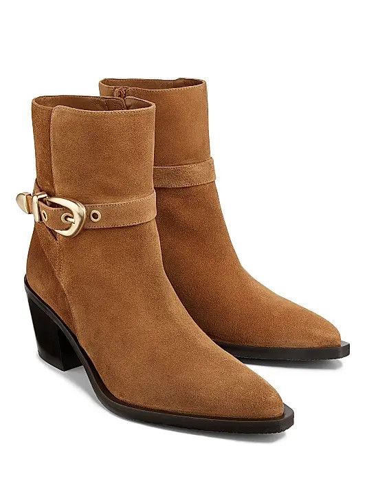 Stuart Weitzman os11x0326 Maven Suede Booties in Dark Brown Size US 5.5 / IT 35.5 - 2 Thumbnail