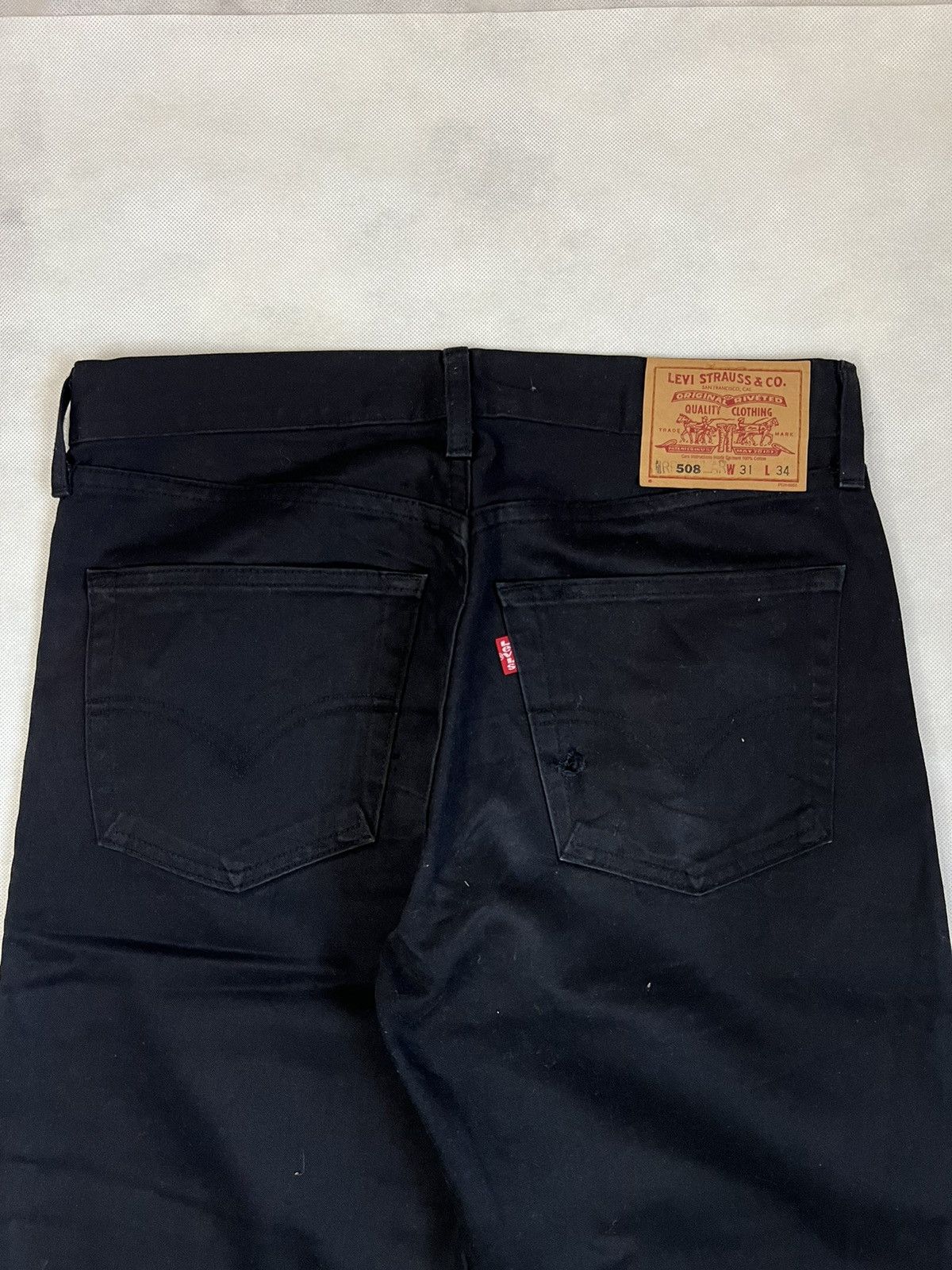 Levi's Vintage Clothing Vintage 90's Levis 508 Super Black Denim Size US 31 - 5 Thumbnail