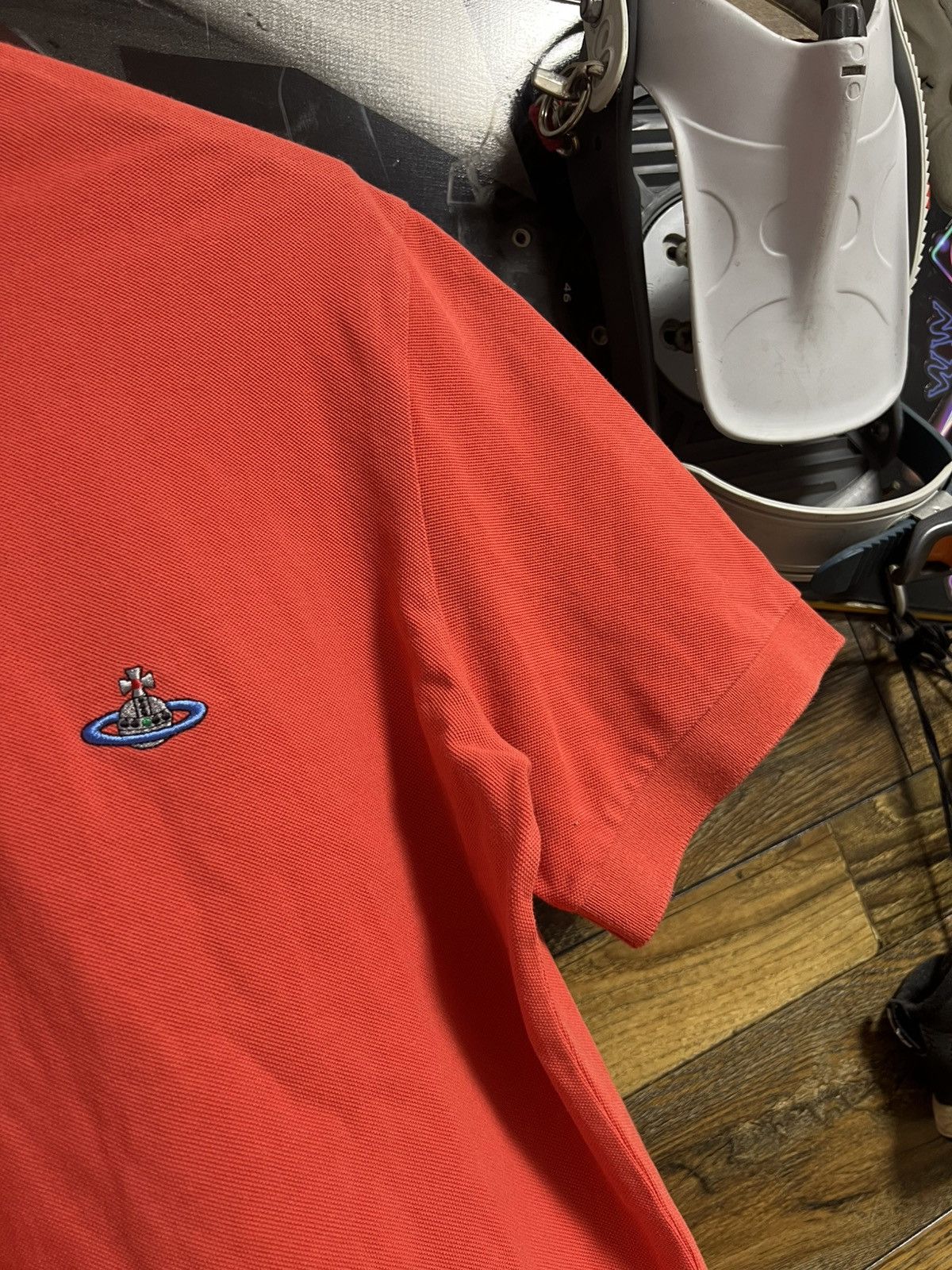 Vivienne Westwood VIVIENNE WESTWOOD Short Sleeve Polo Shirt Logo Orb Size US M / EU 48-50 / 2 - 7 Thumbnail