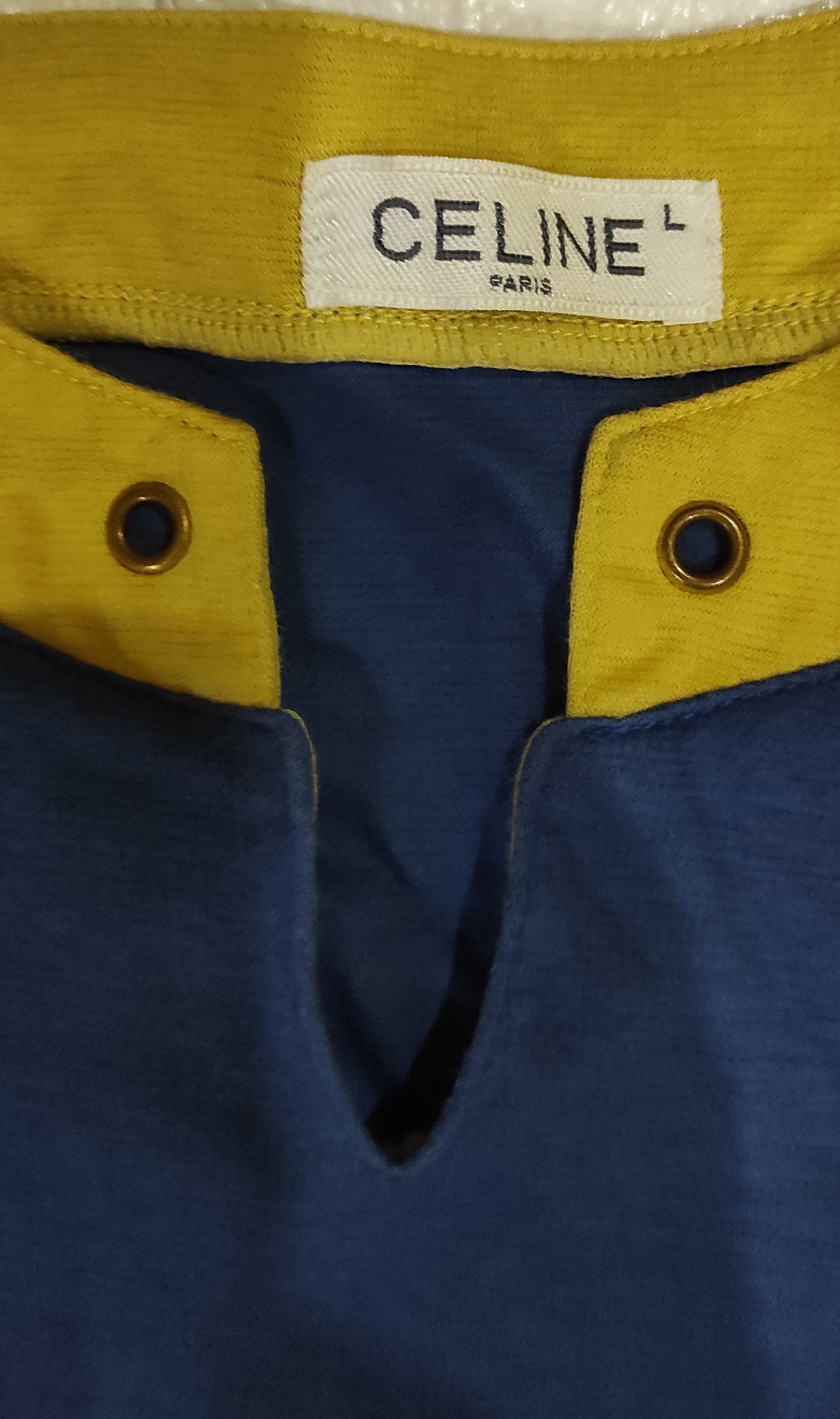 Celine Vintage Celine Colour Block T Shirt Size US L / EU 52-54 / 3 - 4 Thumbnail