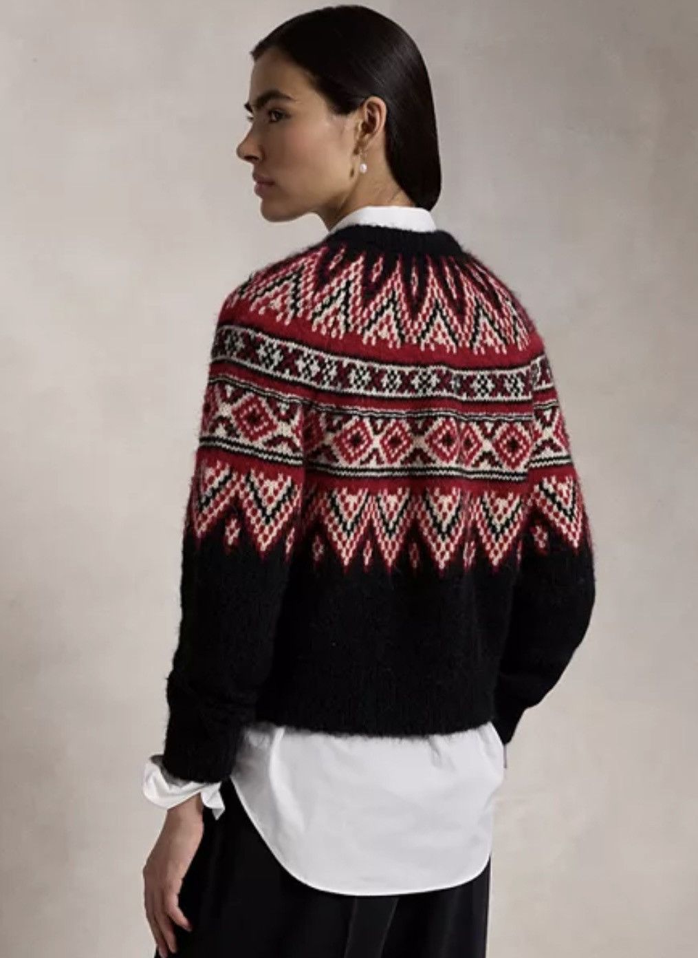 Polo Ralph Lauren Polo Ralph Laure Fair Isle Alpaca Wool-Blend Cardigan size M Size M / US 6-8 / IT 42-44 - 3 Thumbnail