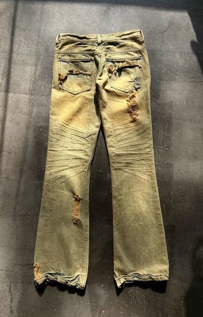 Other MIDAS Washed Distressed Mud-Dyed Denim Jeans Size US 37 - 2 Thumbnail