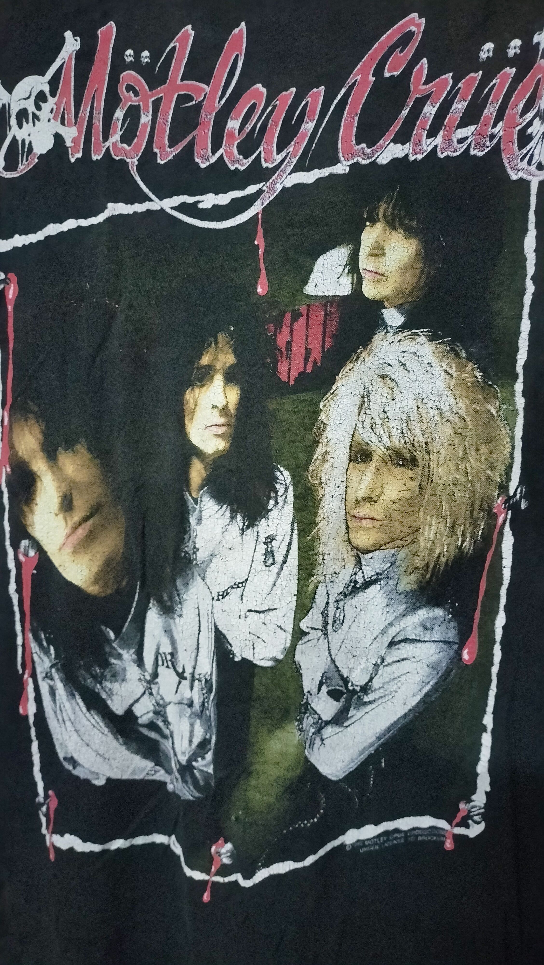 Band Tees × Vintage Vintage 80s Motley Cruel DrFeel Good 1989 Minor DISTRESSED Size US L / EU 52-54 / 3 - 6 Thumbnail