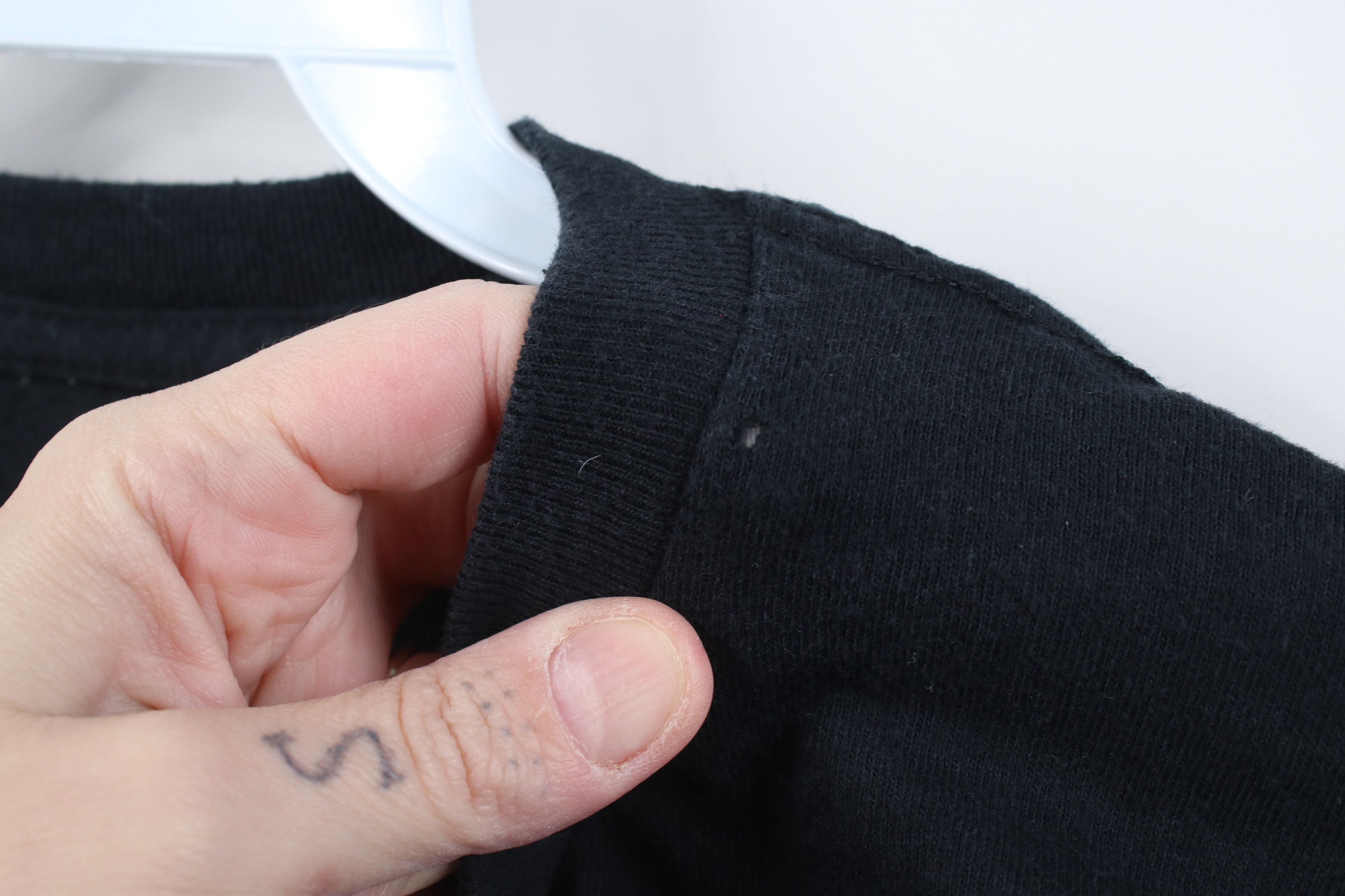 Vintage Vintage 90s Streetwear Cotton Short Sleeve T-Shirt Black Size US L / EU 52-54 / 3 - 7 Thumbnail
