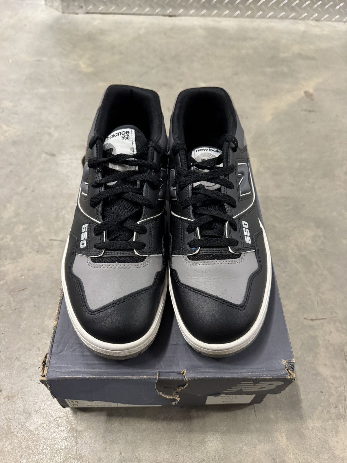 New Balance New Balance 550 Black Grey White Size 11 Size US 11 / EU 44 - 4 Thumbnail