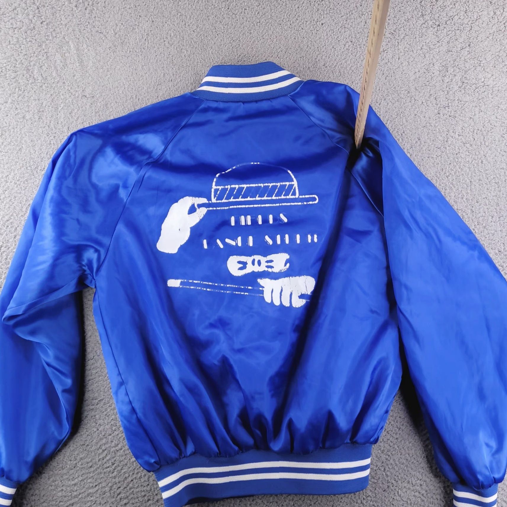Vintage VINTAGE Auburn Jacket Mens M Blue Satin Bomber Jacket USA Made Size US M / EU 48-50 / 2 - 7 Thumbnail