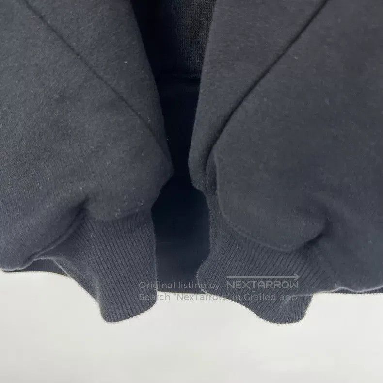 Saint Laurent Paris Black Glitter Embroidered Logo Fleece