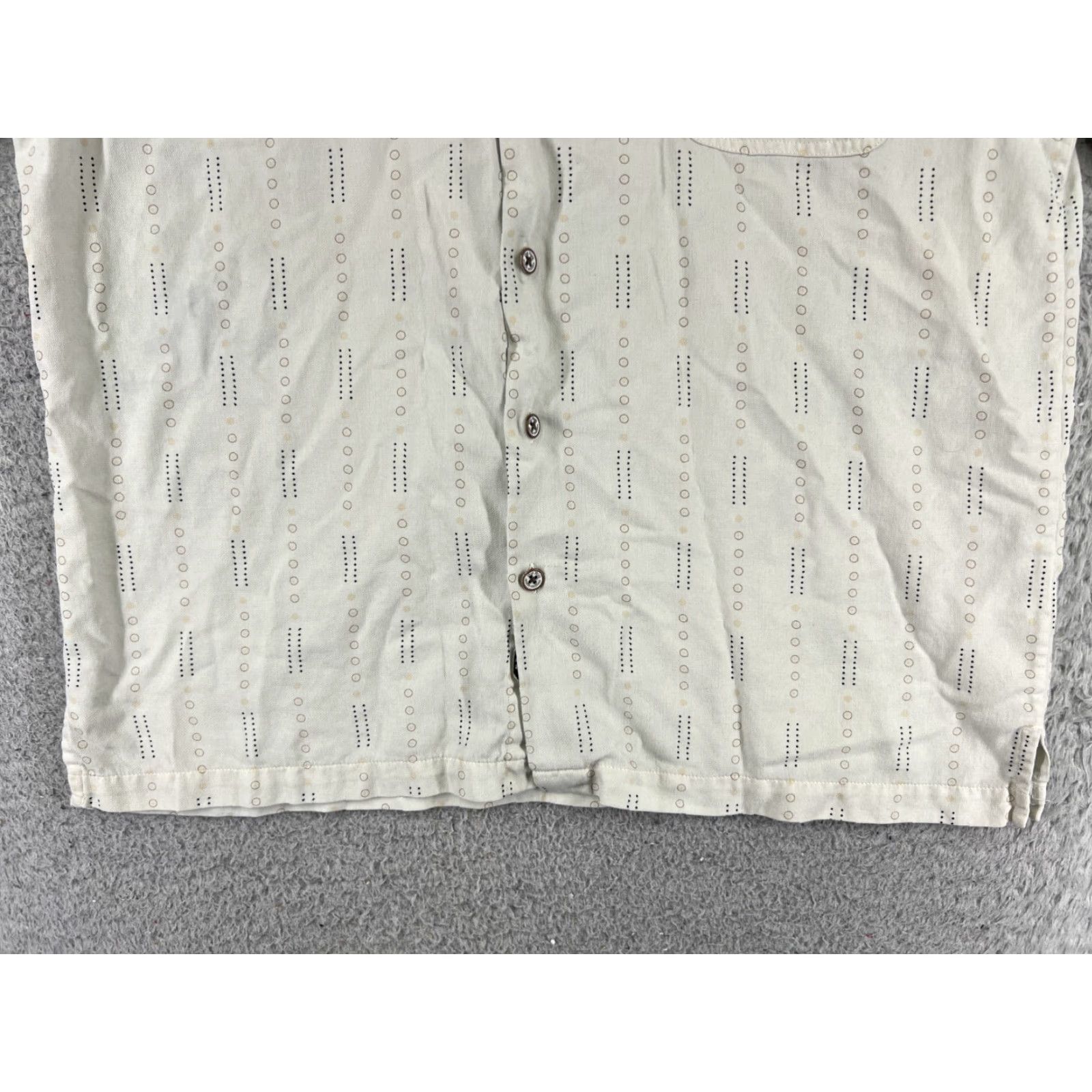 Nat Nast Nat Nast Shirt Adult Medium White Silk Blend 60s Style Button Up Pocket Size US M / EU 48-50 / 2 - 5 Thumbnail