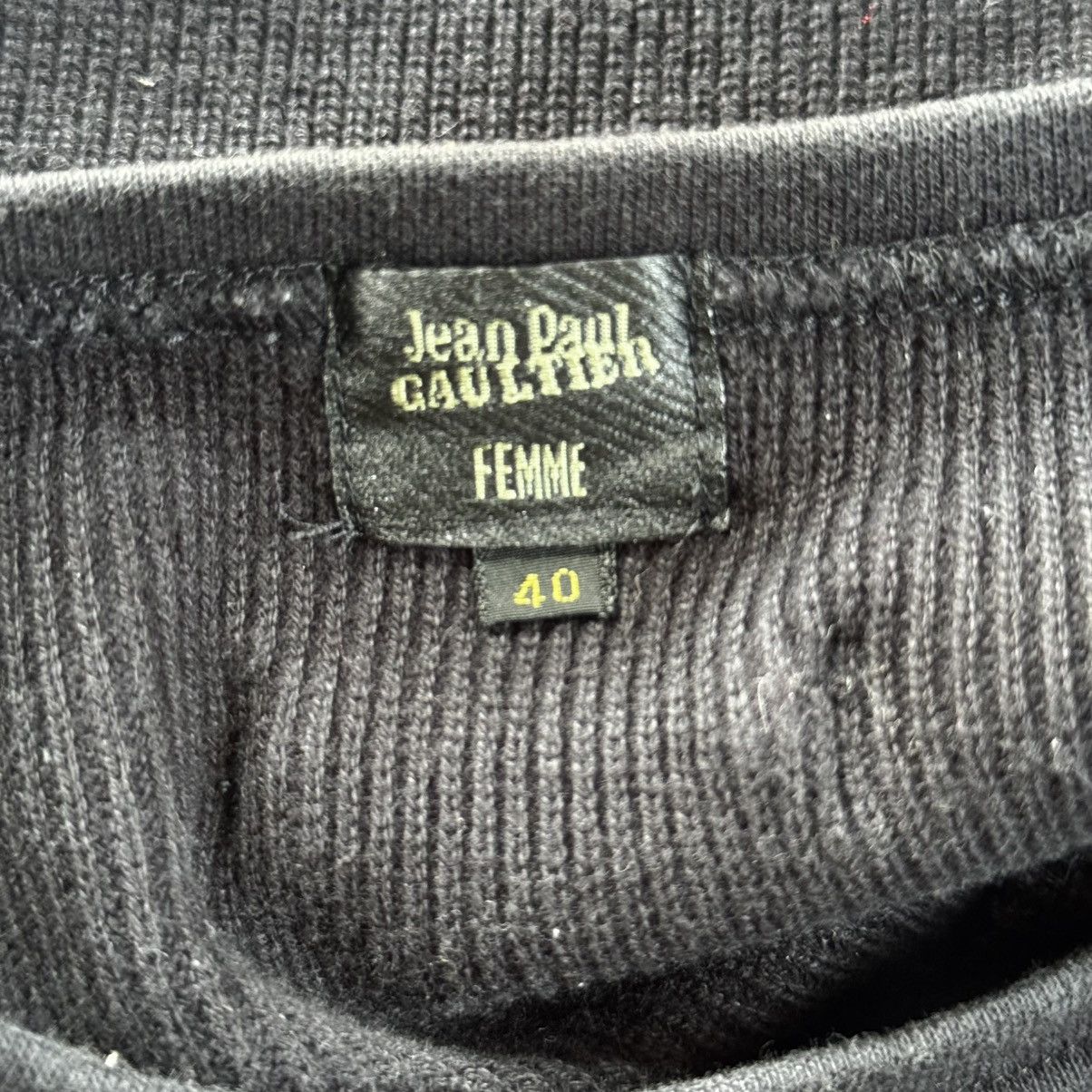 Jean Paul Gaultier Jean Paul Gaultier Femme Ribbed Distressed Knit Long Sleeve Size M / US 6-8 / IT 42-44 - 5 Thumbnail