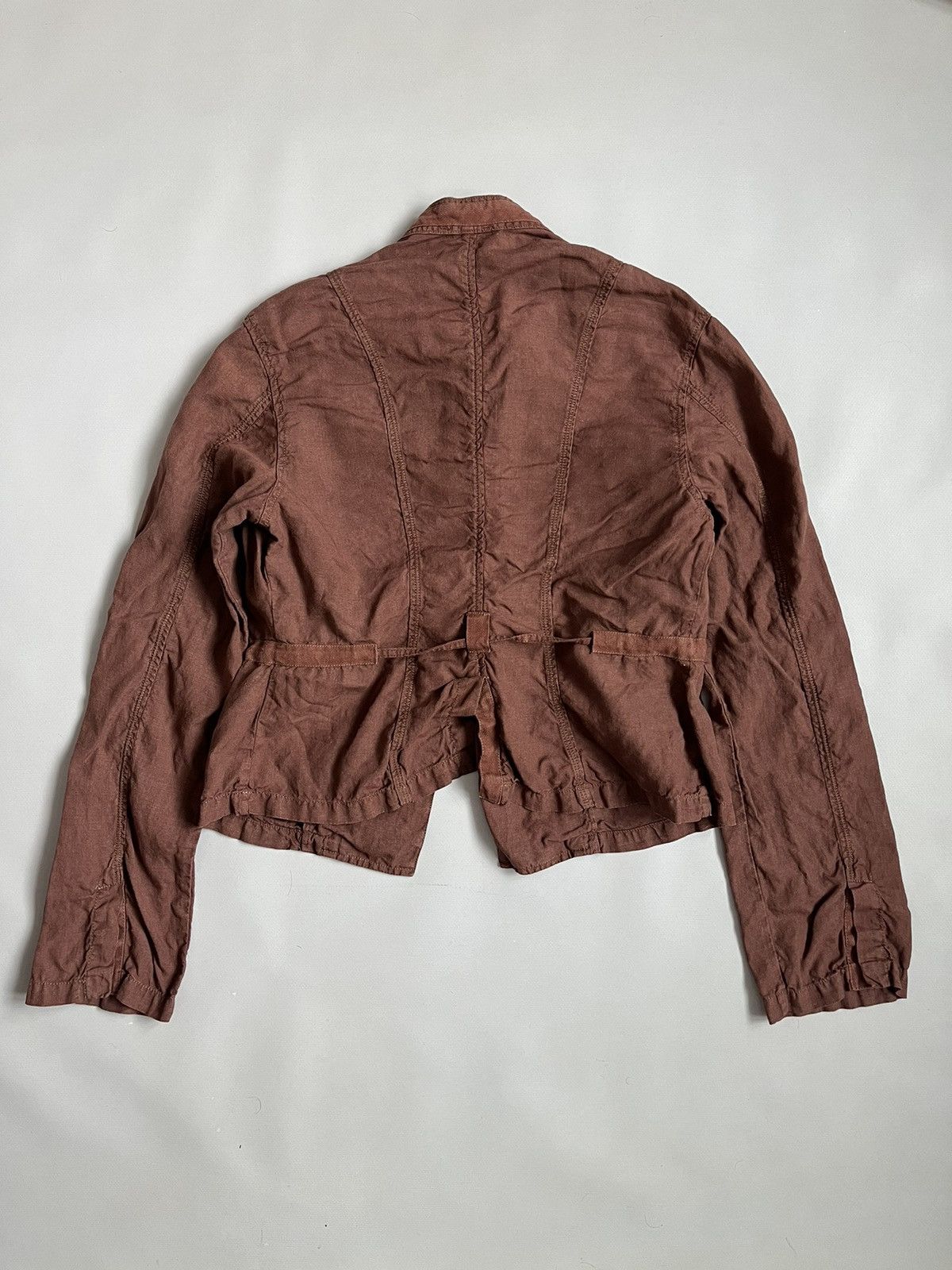 Transit TRANSIT PAR SUCH 350 Brown Linen Lightweight Blazer Jacket Size L / US 10 / IT 46 - 10 Thumbnail