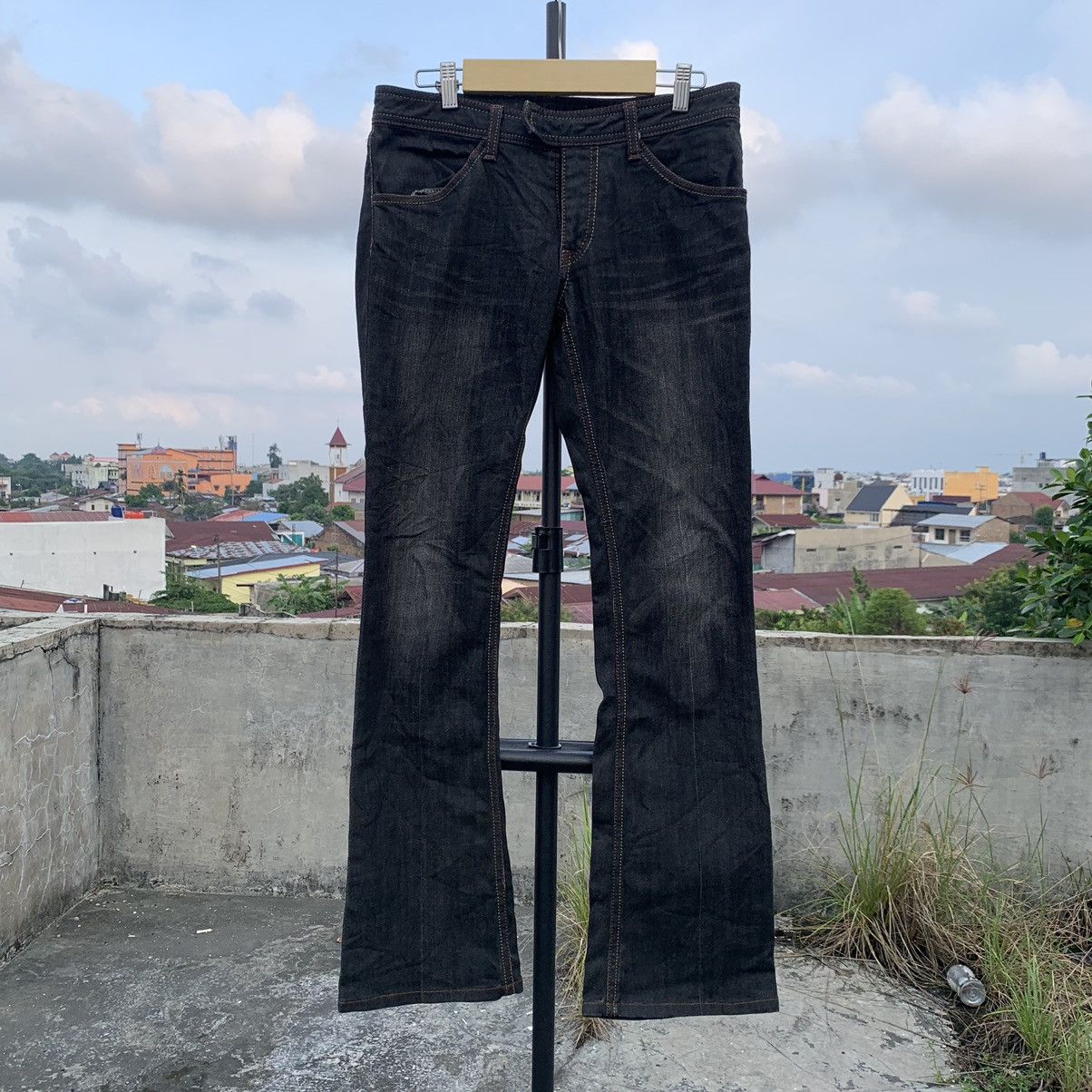 If Six Was Nine × Japanese Brand 💥Flare💥90s Schlussel Stretch mark Wolf Washed faded jean Size US 33 - 1 Thumbnail