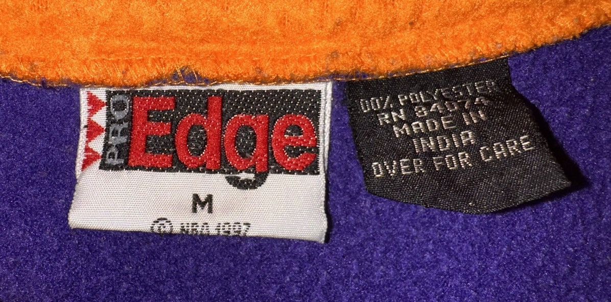 Pro Edge Phoenix Suns Vintage Fleece Sweater Zipper Pro Edge *READ* Size US M / EU 48-50 / 2 - 2 Thumbnail