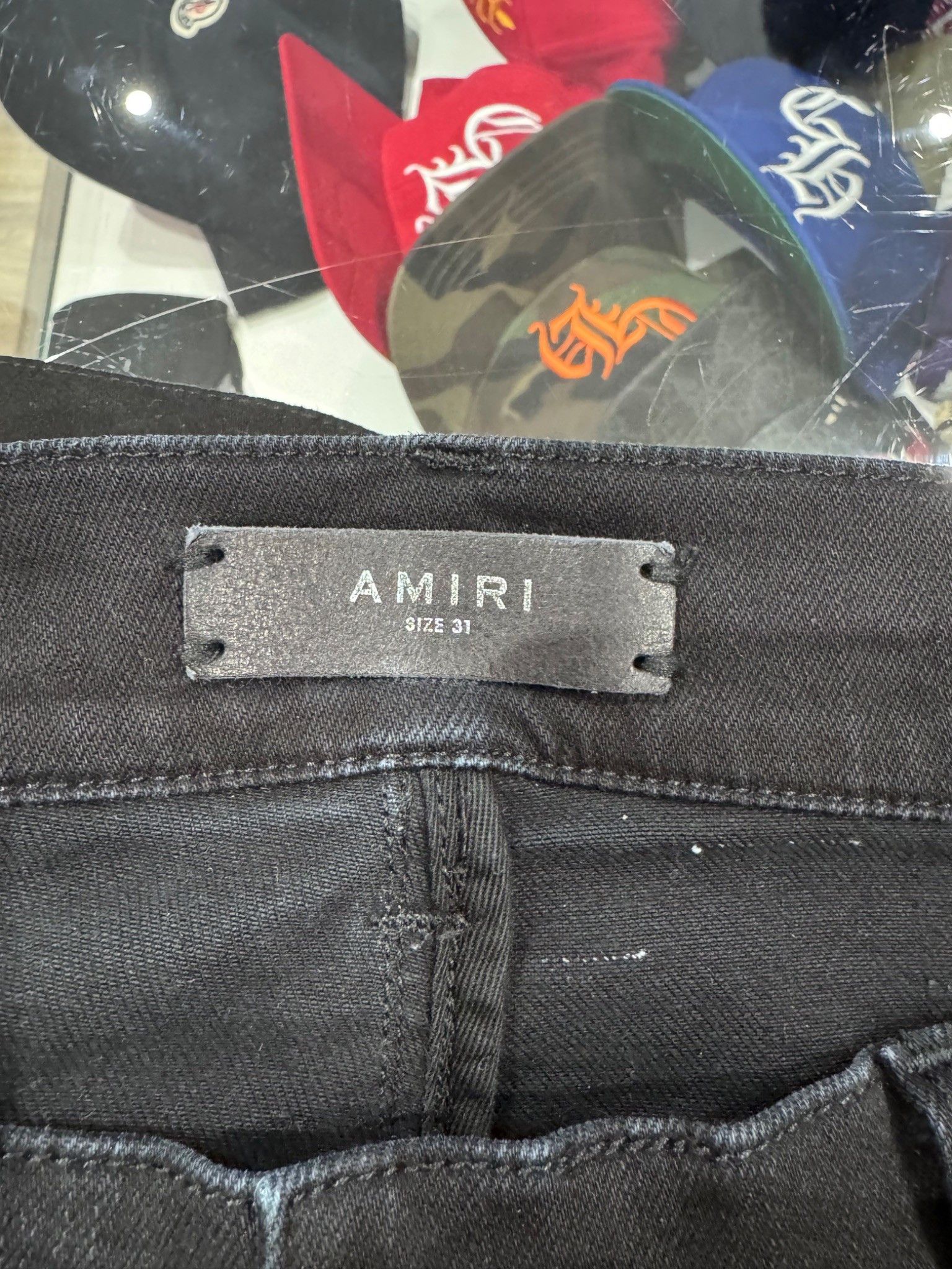 Amiri Amiri Distressed Bandana Jeans Black Size US 31 - 3 Thumbnail