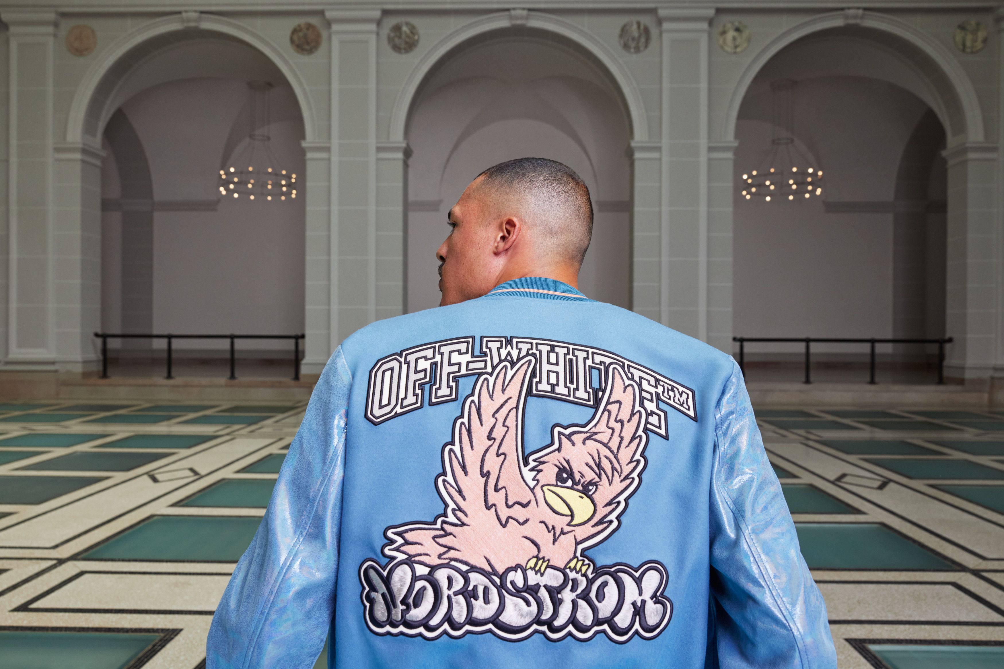 Nordstrom × Off-White Off-White x Nordstrom Strass Varsity Jacket Size US M / EU 48-50 / 2 - 13 Thumbnail