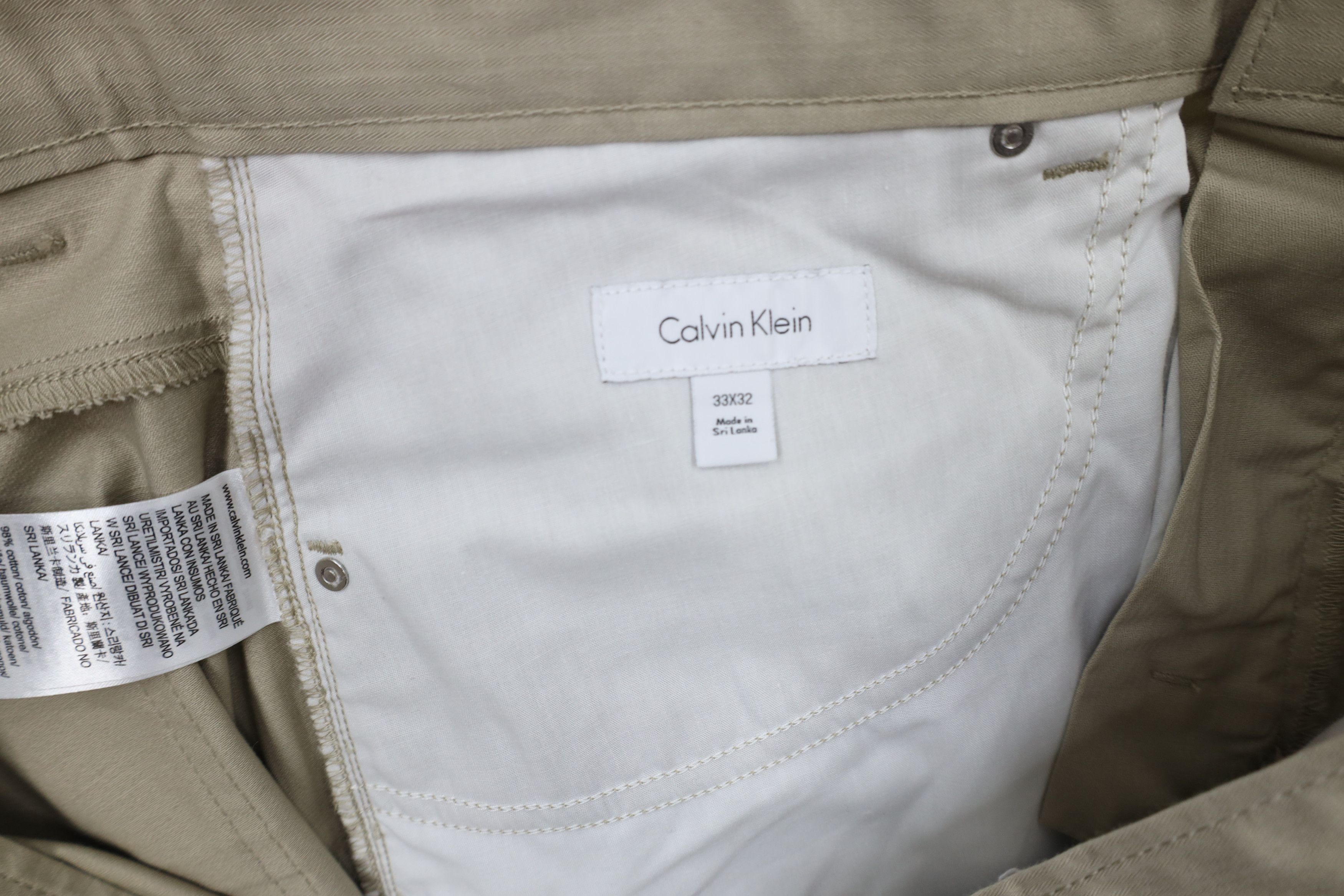 Calvin Klein × Vintage Deadstock Vintage Y2K Calvin Klein Straight Leg Chino Pants Size US 33 - 8 Thumbnail