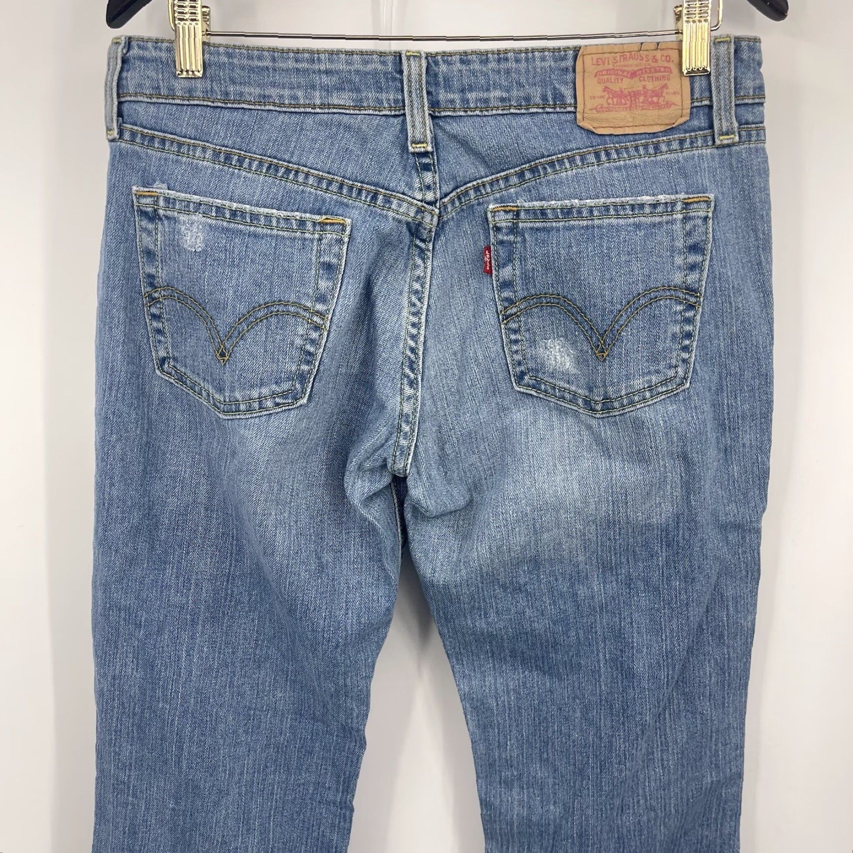 Levi's Levi's Special Edition Jeans Womens Size 9M Blue Denim Distressed Bootcut Vintage Y2K 90s Jeans Womens Juniors Size 30" / US 8 / IT 44 - 5 Thumbnail