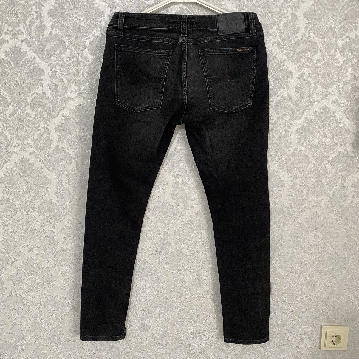 Nudie Jeans Nudie Jeans Grim Tim Black Denim Men’s Pants Size US 31 - 8 Thumbnail