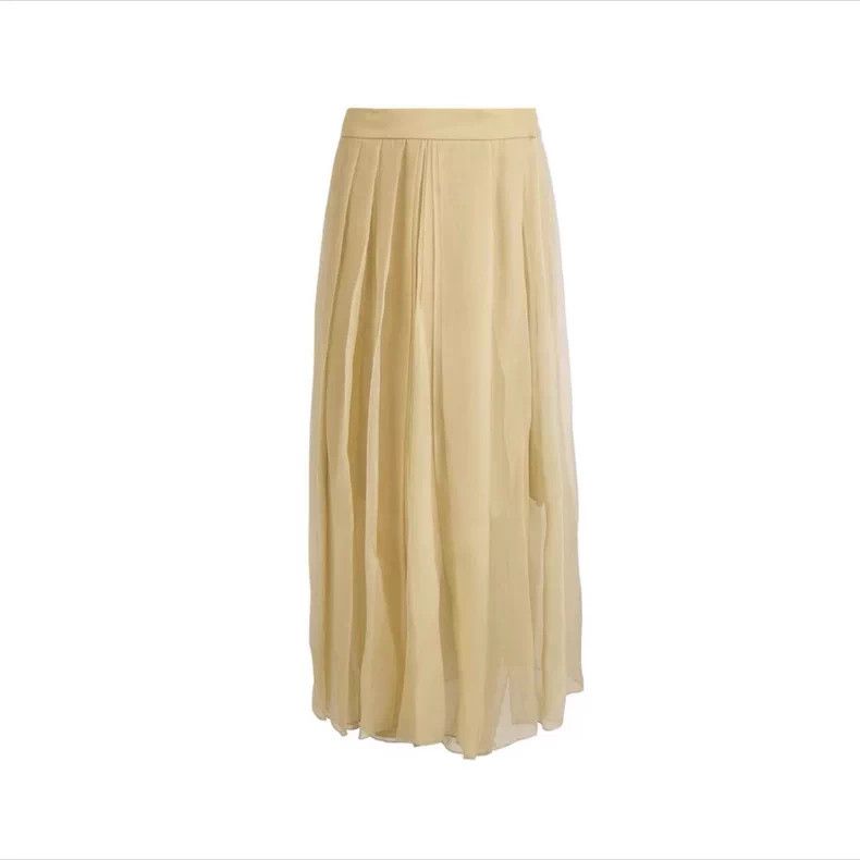 Brunello Cucinelli Brunello Cucinelli Yellow Tulle Skirt Size US 38 / EU 54 - 1 Thumbnail