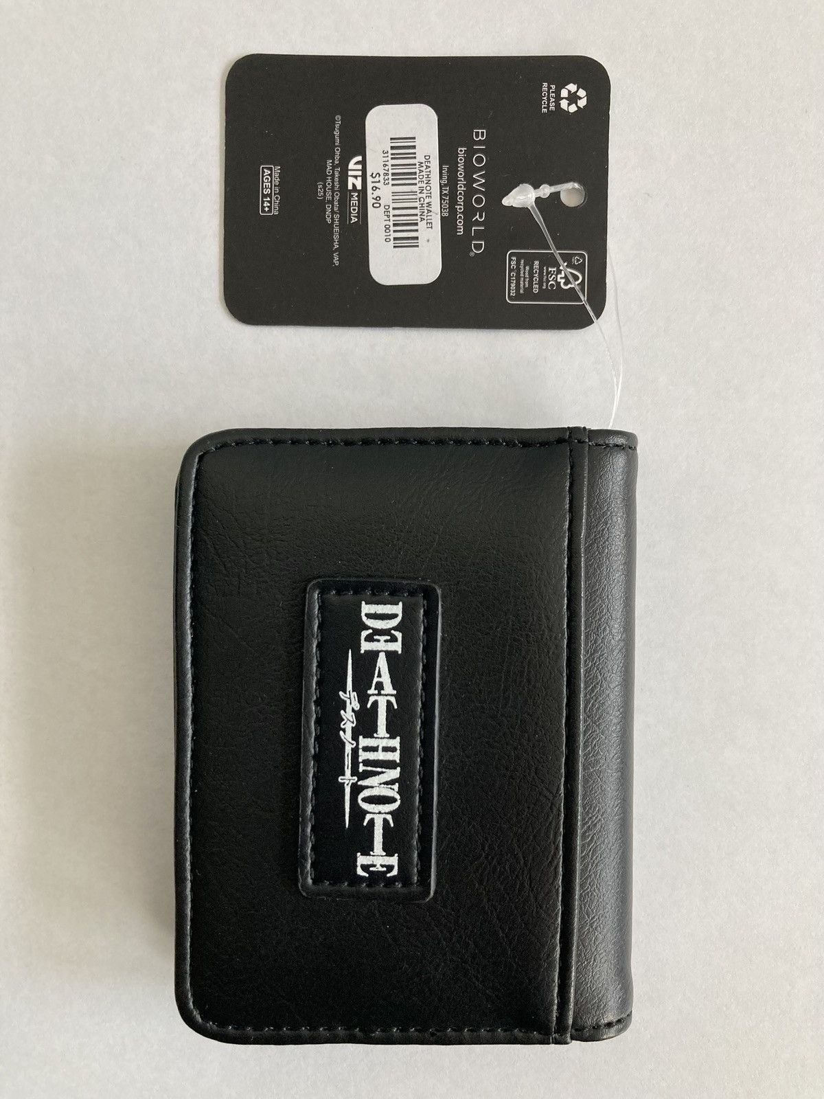 Hot Topic DEATH NOTE CARD WALLET BIFOLD CARDHOLDER BIOWORLD MANGA VIZ Size ONE SIZE - 2 Thumbnail