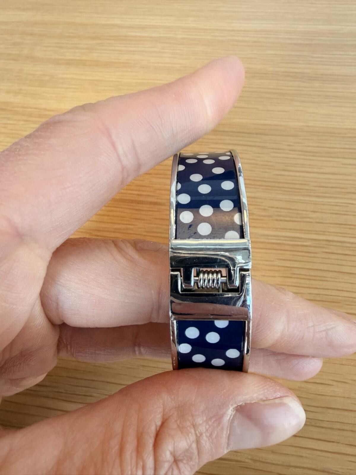 Talbots Talbots Preppy Polka Dot Hinged Bracelet Y2K / Early 2010s Size ONE SIZE - 8 Thumbnail