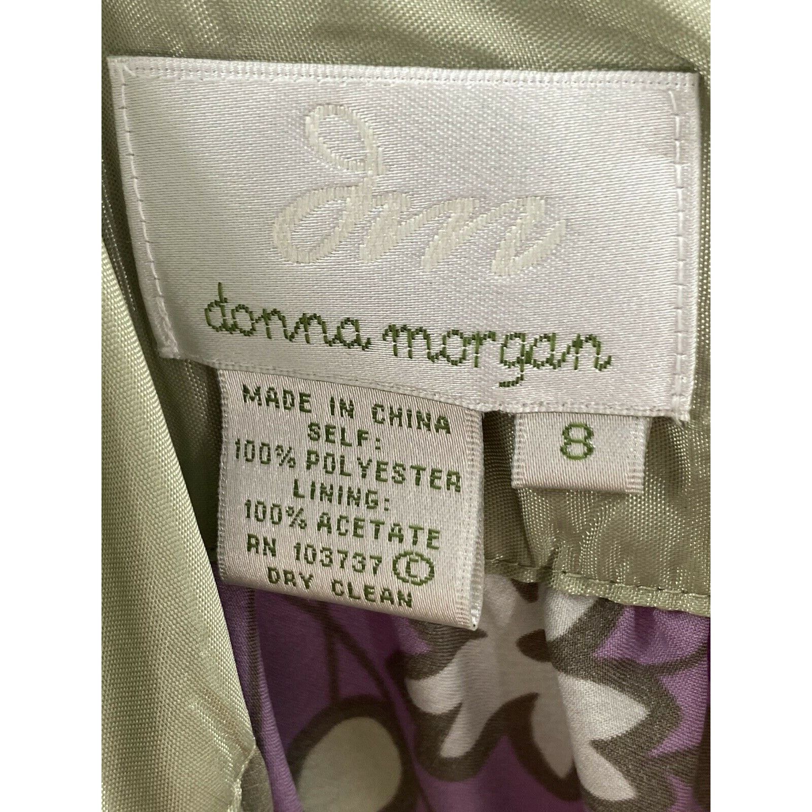 The Unbranded Brand Donna Morgan Dress Size 8 NWT Wedding Bridesmaid Party Size M / US 6-8 / IT 42-44 - 9 Thumbnail