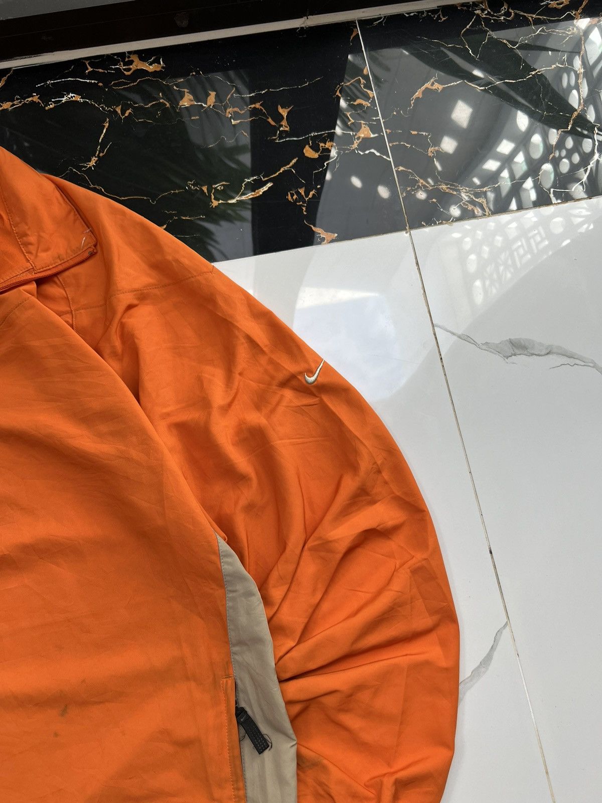 Nike × Vintage 90's NIKE RETRO SWOOSH LOGO Y2K 1/3 ZIP PLAYERS JACKET Size US M / EU 48-50 / 2 - 3 Thumbnail