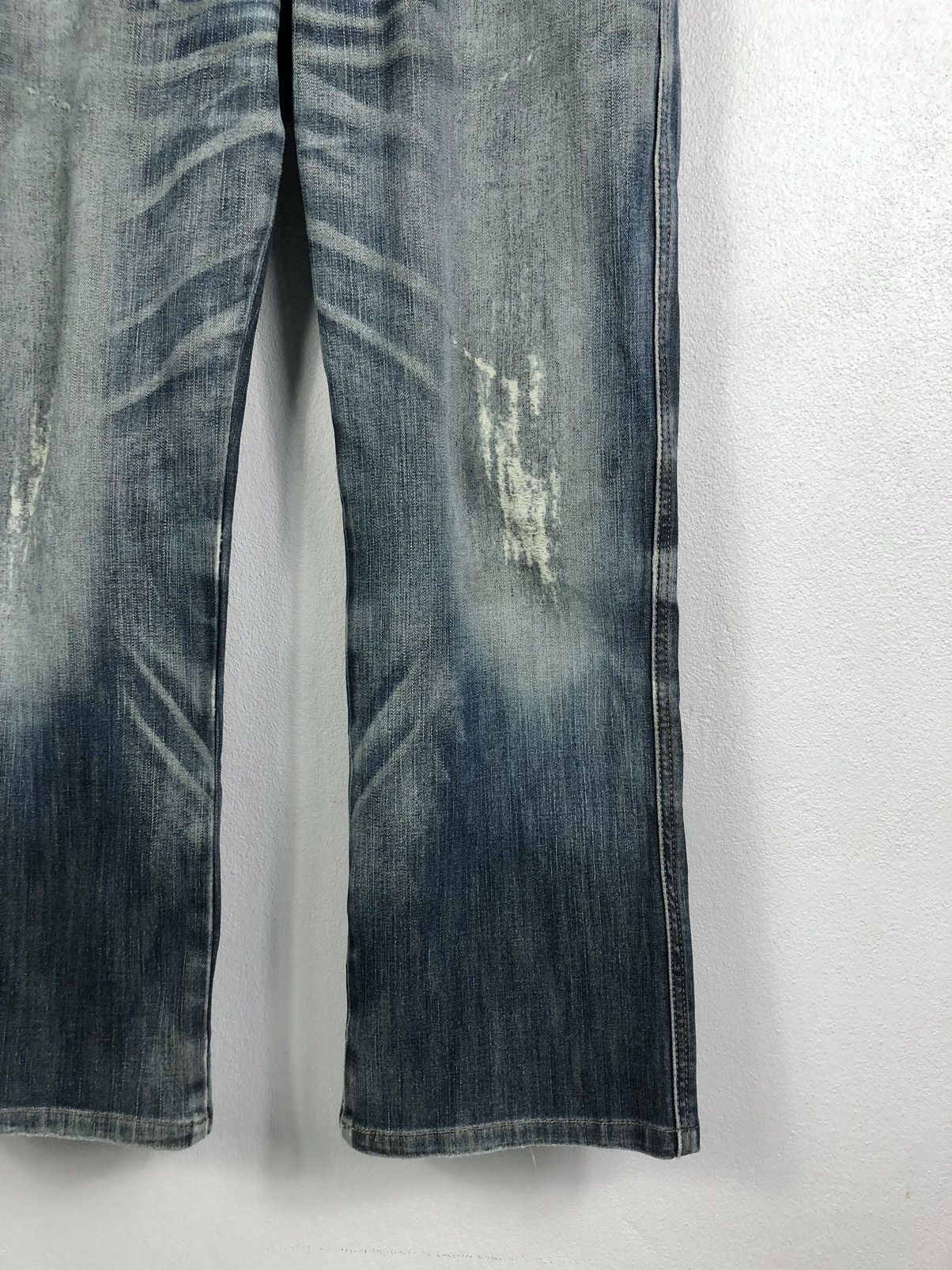 Edwin Rare Vintage Edwin 503 Blue Trip Flare Jeans Size US 32 / EU 48 - 7 Thumbnail