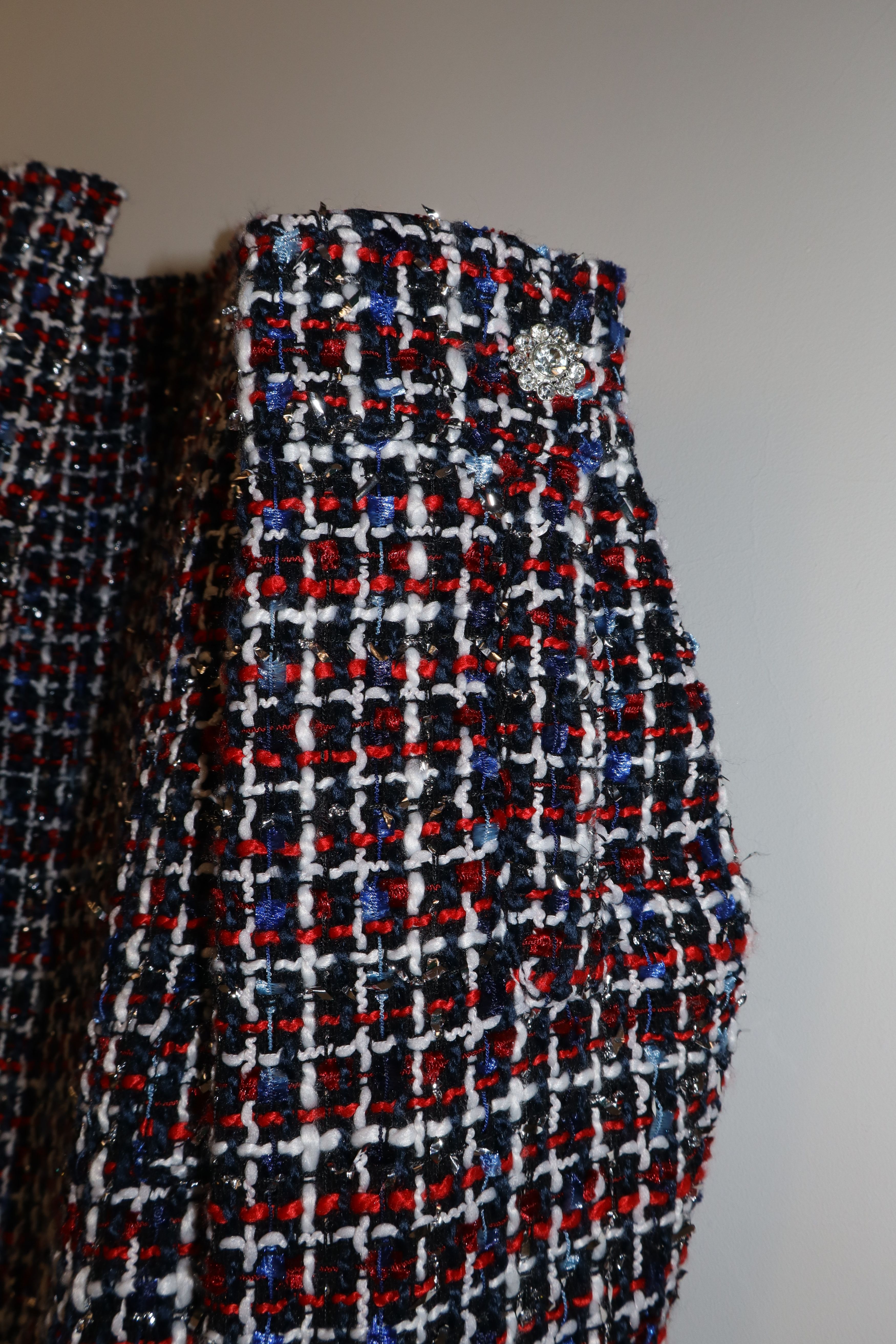 Faith Connexion oversized tweed jewel shirt Size US S / EU 44-46 / 1 - 2 Thumbnail