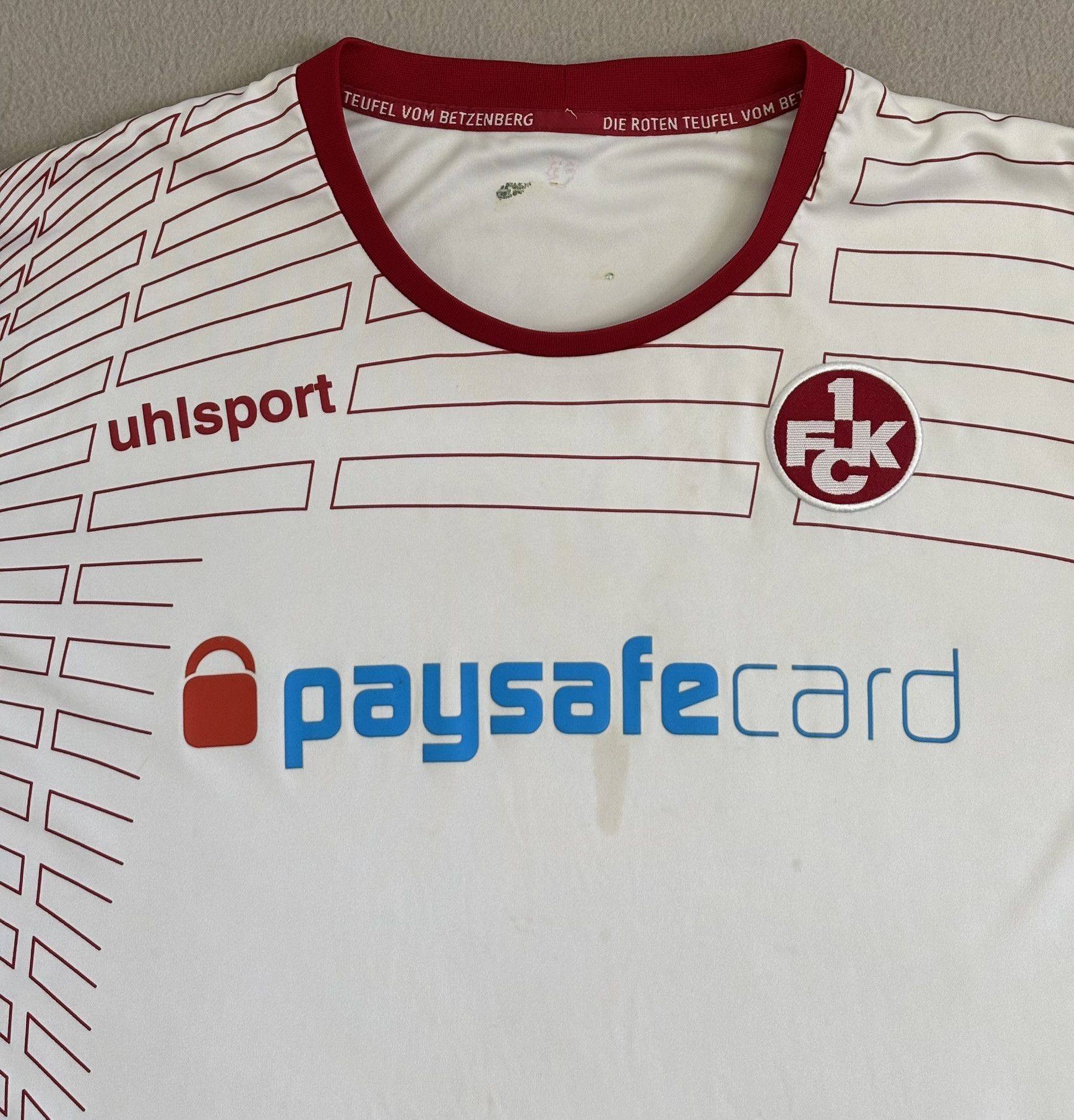 Other 1.FC Kaiserslautern 2014/2015 Uhlsport Football Jersey Size US XL / EU 56 / 4 - 6 Thumbnail