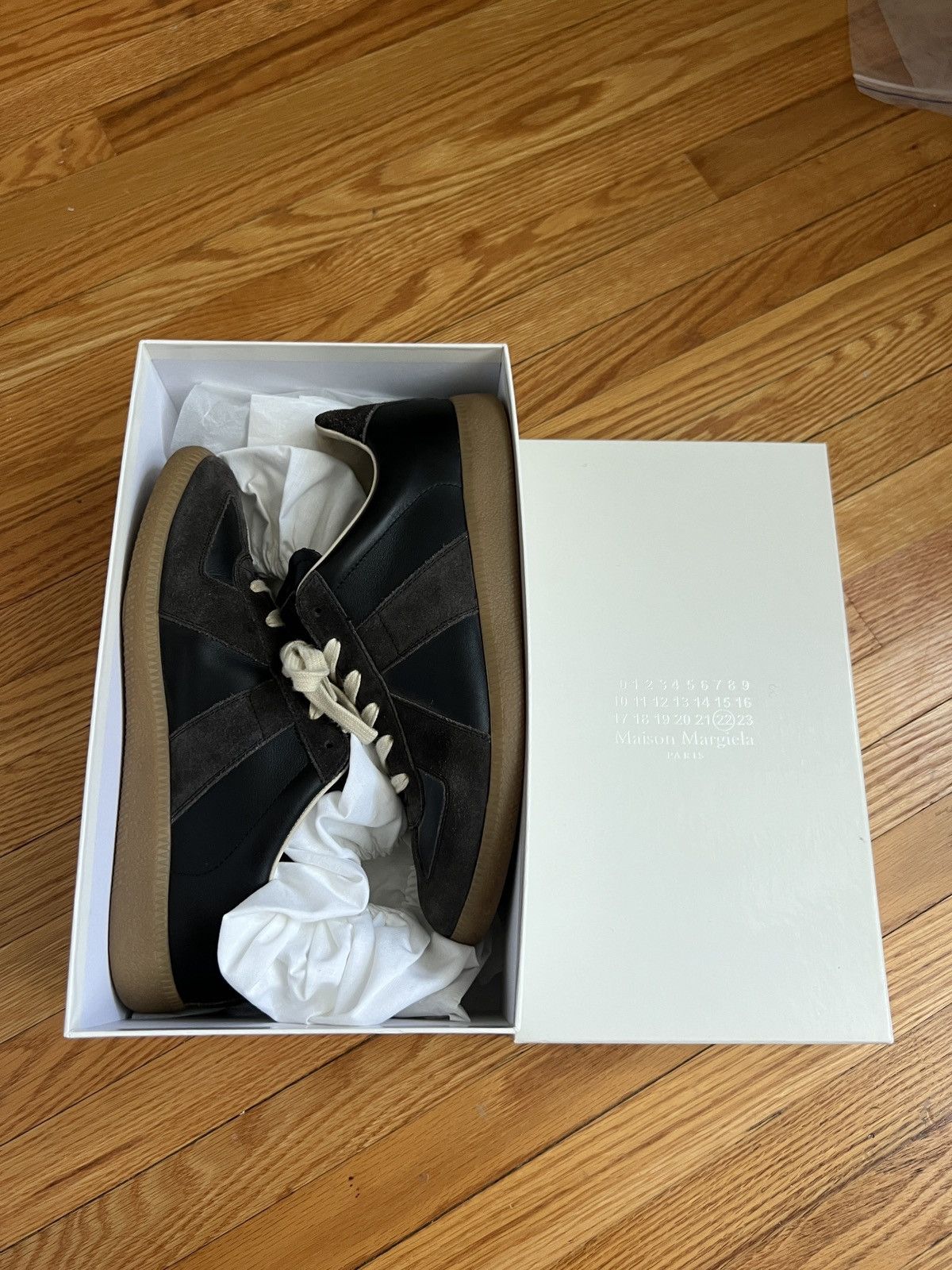 Maison Margiela Maison Margiela Replica Sneakers dark brown Size US 10 / IT 40 - 4 Thumbnail