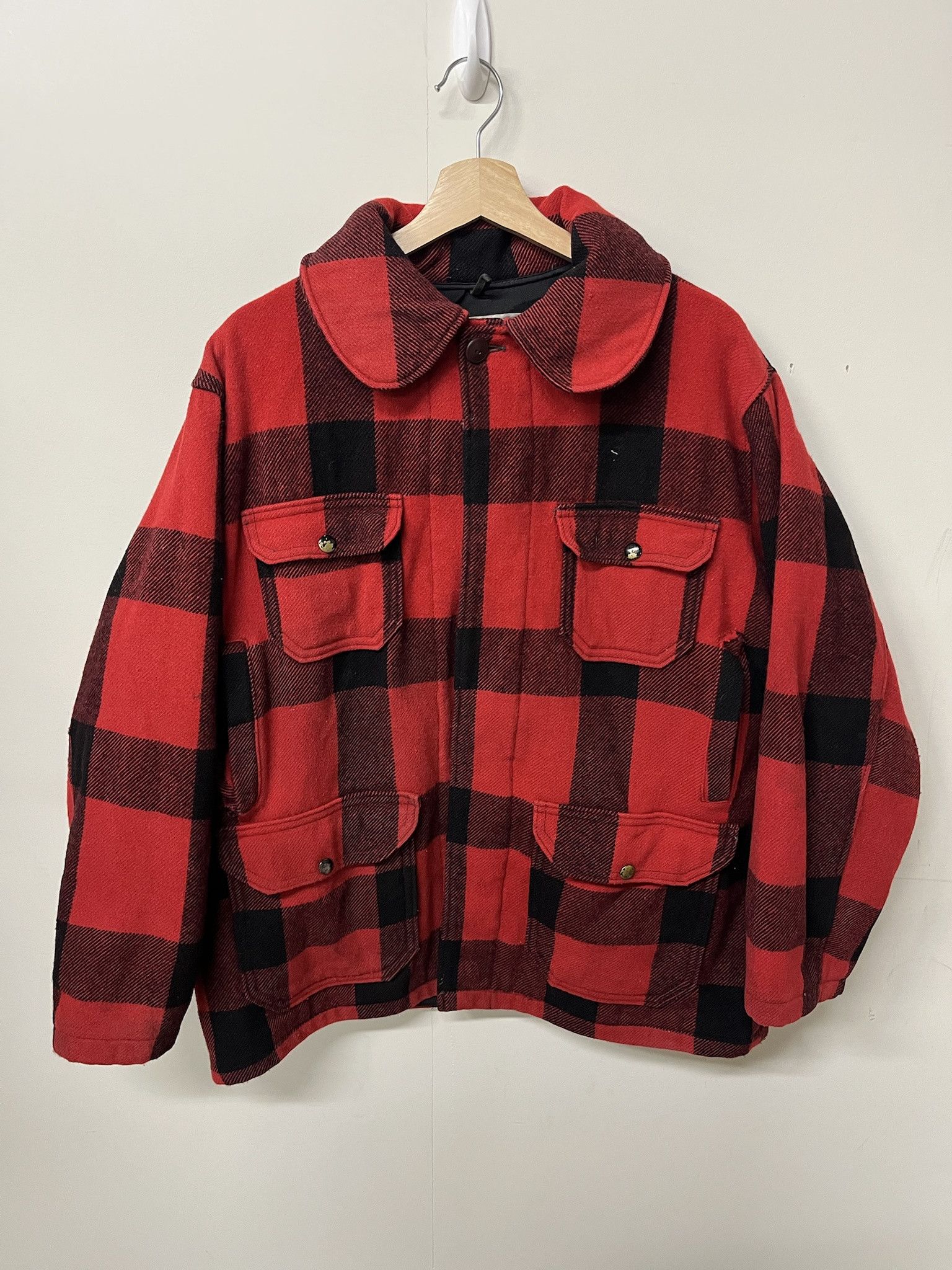 Vintage 90s Woolrich Thick Flannel Jacket Size L (44)
