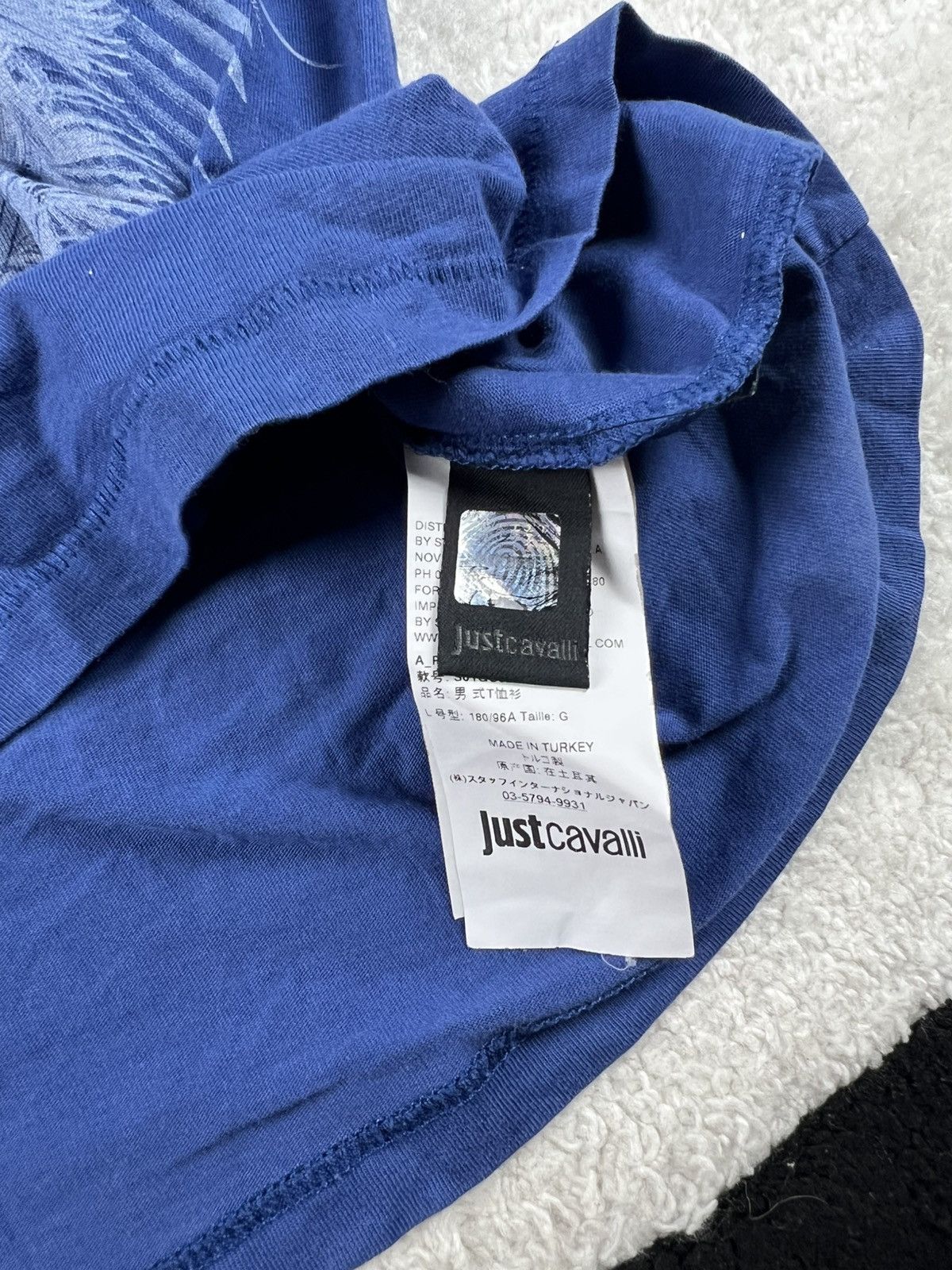 Just Cavalli Y2K Just Cavalli Tiger Overprinted Vintage Tee Shirt Size US L / EU 52-54 / 3 - 9 Thumbnail