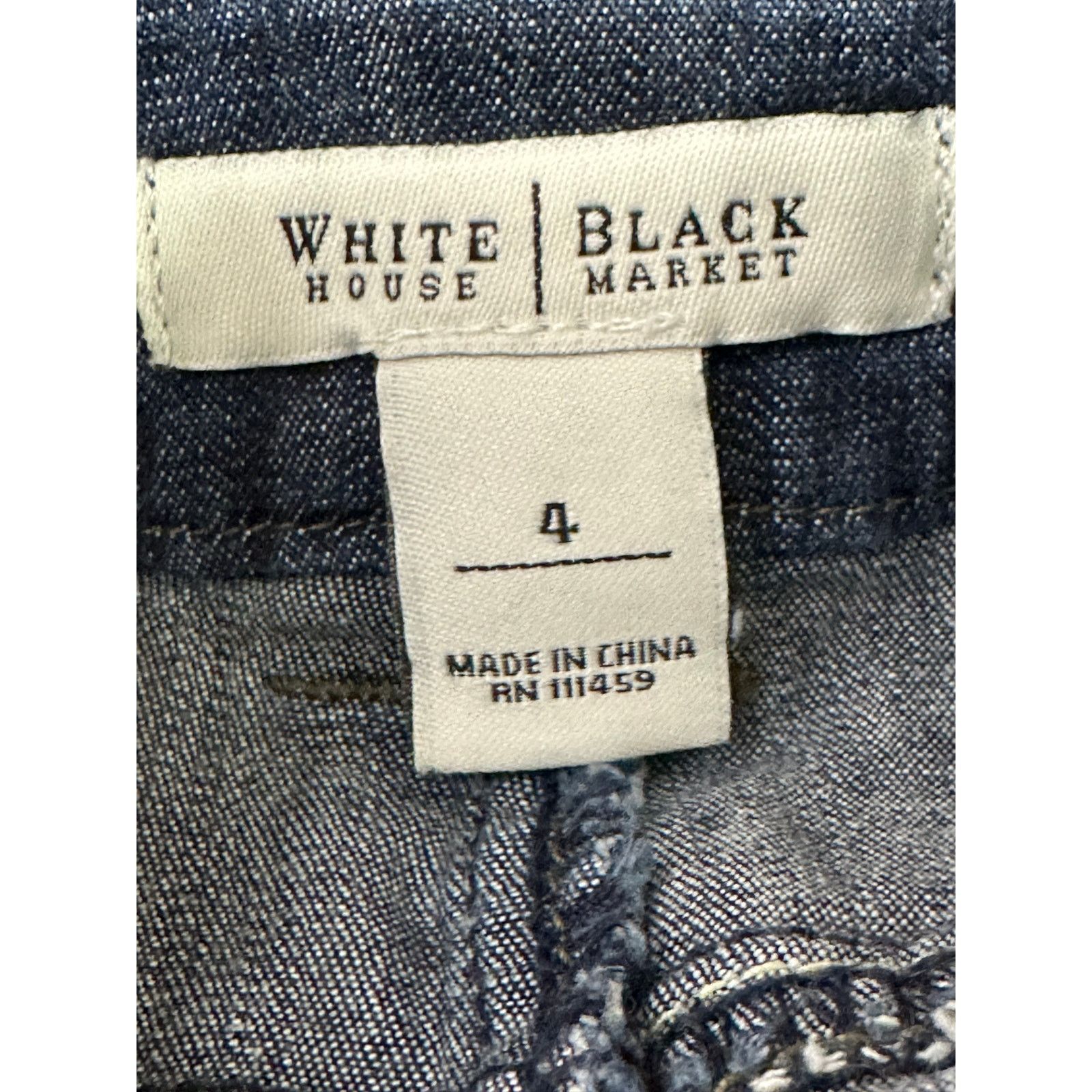 White House Black Market White House Black Market blue denim mini skirt size 4 Size 27" / US 4 / IT 40 - 3 Thumbnail