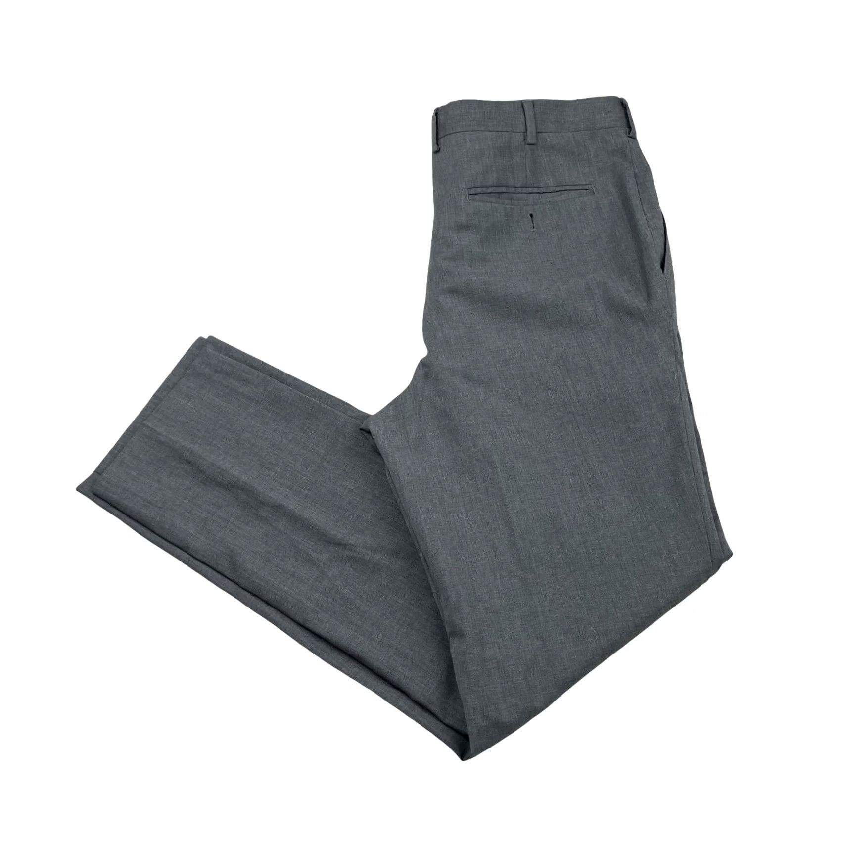 Valentino Valentino Men’s Dress Pants Gray 100% Wool Flat Front 34x30 Italy Mens Straight Pants Size US 34 / EU 50 - 2 Thumbnail