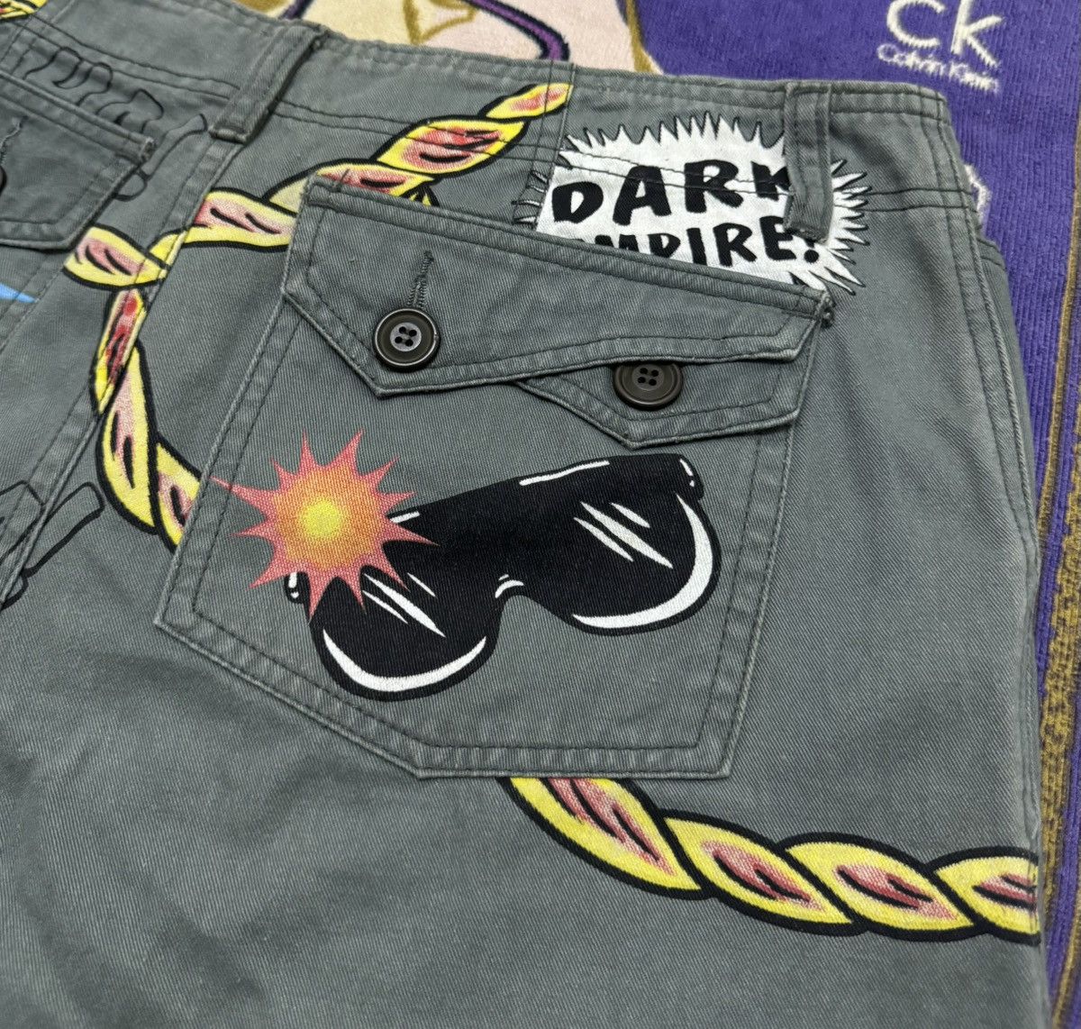 Vintage Designer by DARK EMPIRE Rare Design Short Pant Size US 34 / EU 50 - 6 Thumbnail