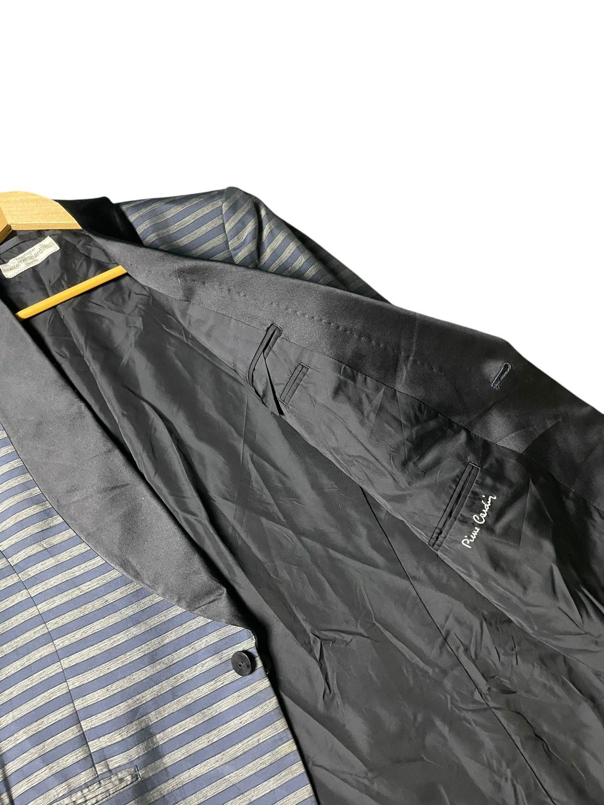 Japanese Brand × Pierre Cardin × Vintage Pierre Cardin Striped Tailored Blazer (96) Size US XXS / EU 40 - 5 Thumbnail